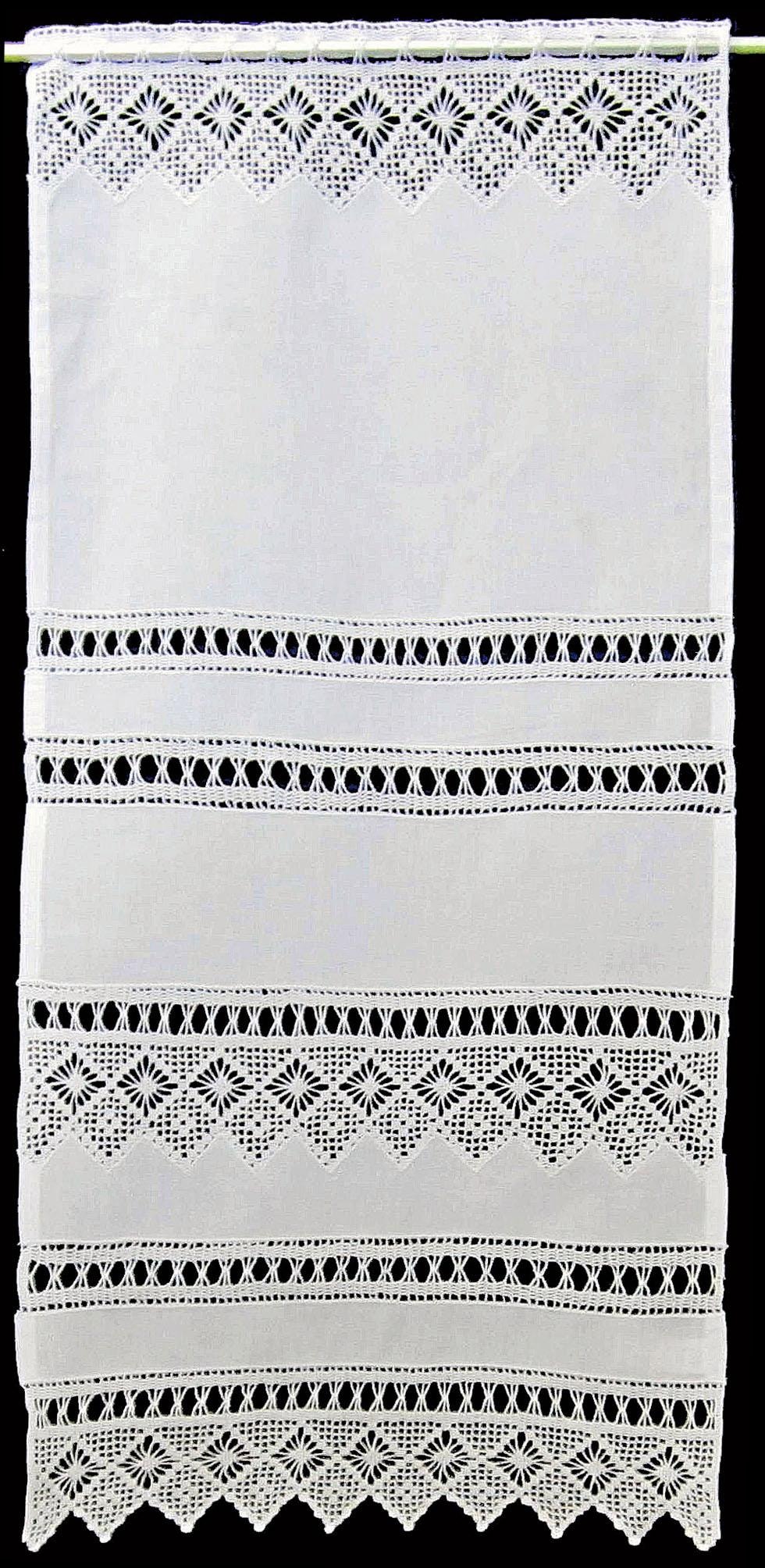 HOSSNER - ART OF HOME DECO Scheibengardine »Spitzingsee« Stangendurchzug 1 günstig online kaufen