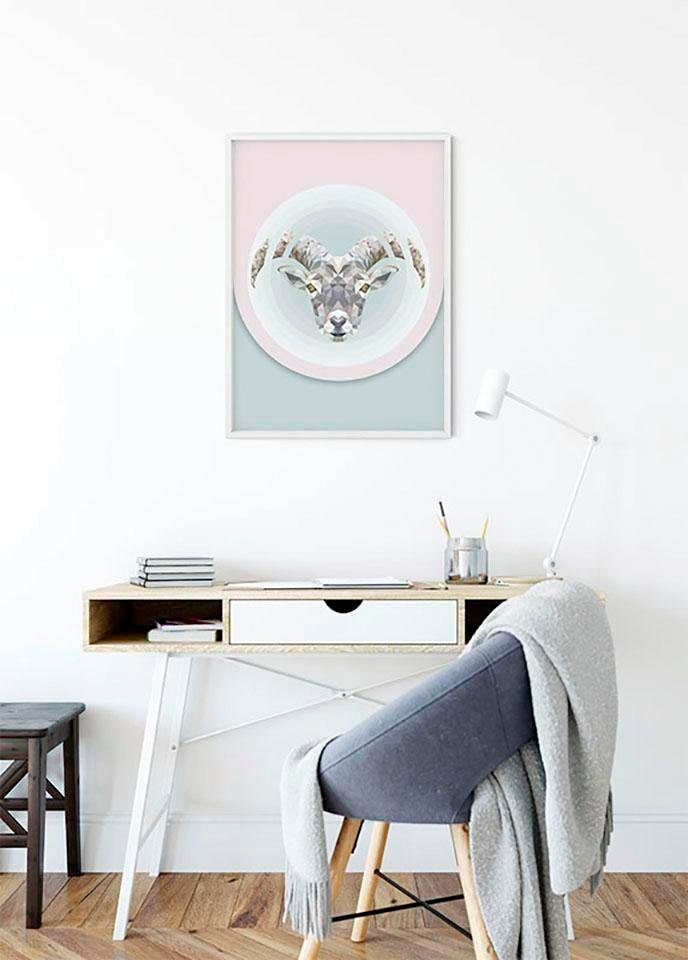 Komar Bild »Capricorn« Tiere 1 Stk. tlg. Wandbild zur Dekoration - ohne Rahmen