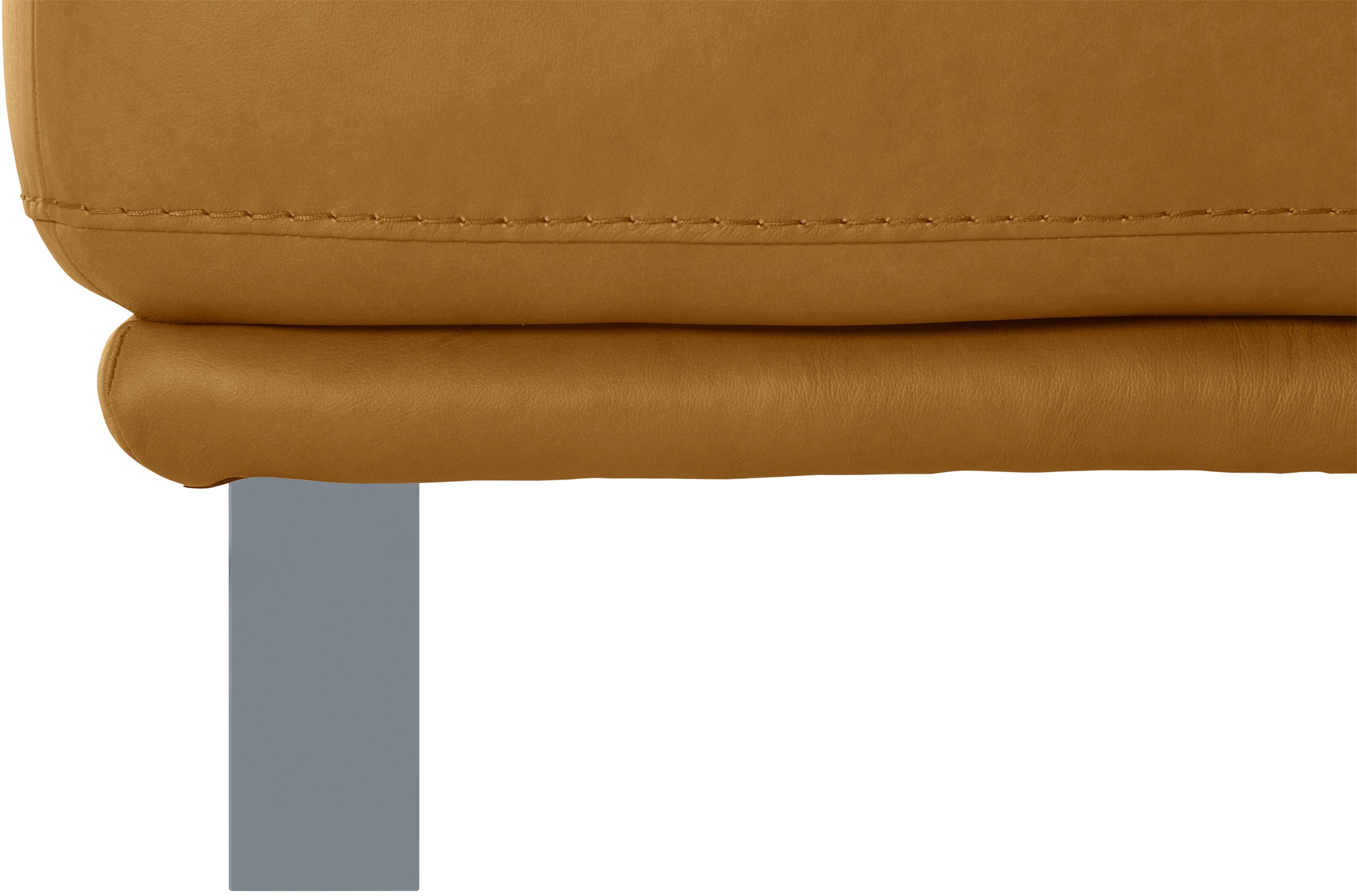 W.SCHILLIG Hocker »montanaa«, mit Metallkufen in Silber matt, Breite 141 cm