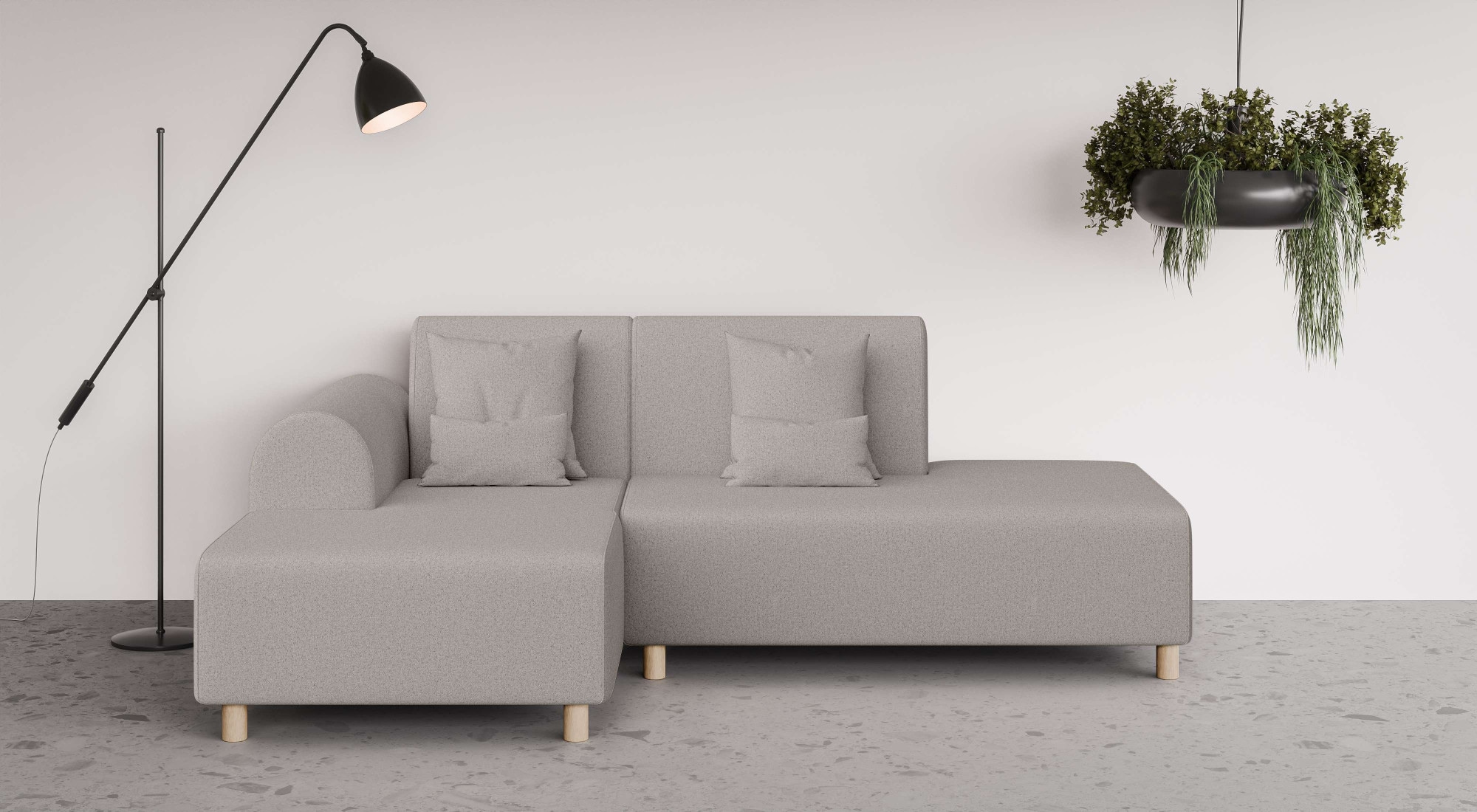 INOSIGN Ecksofa »Suyala«, L-Form mit Hocker günstig online kaufen