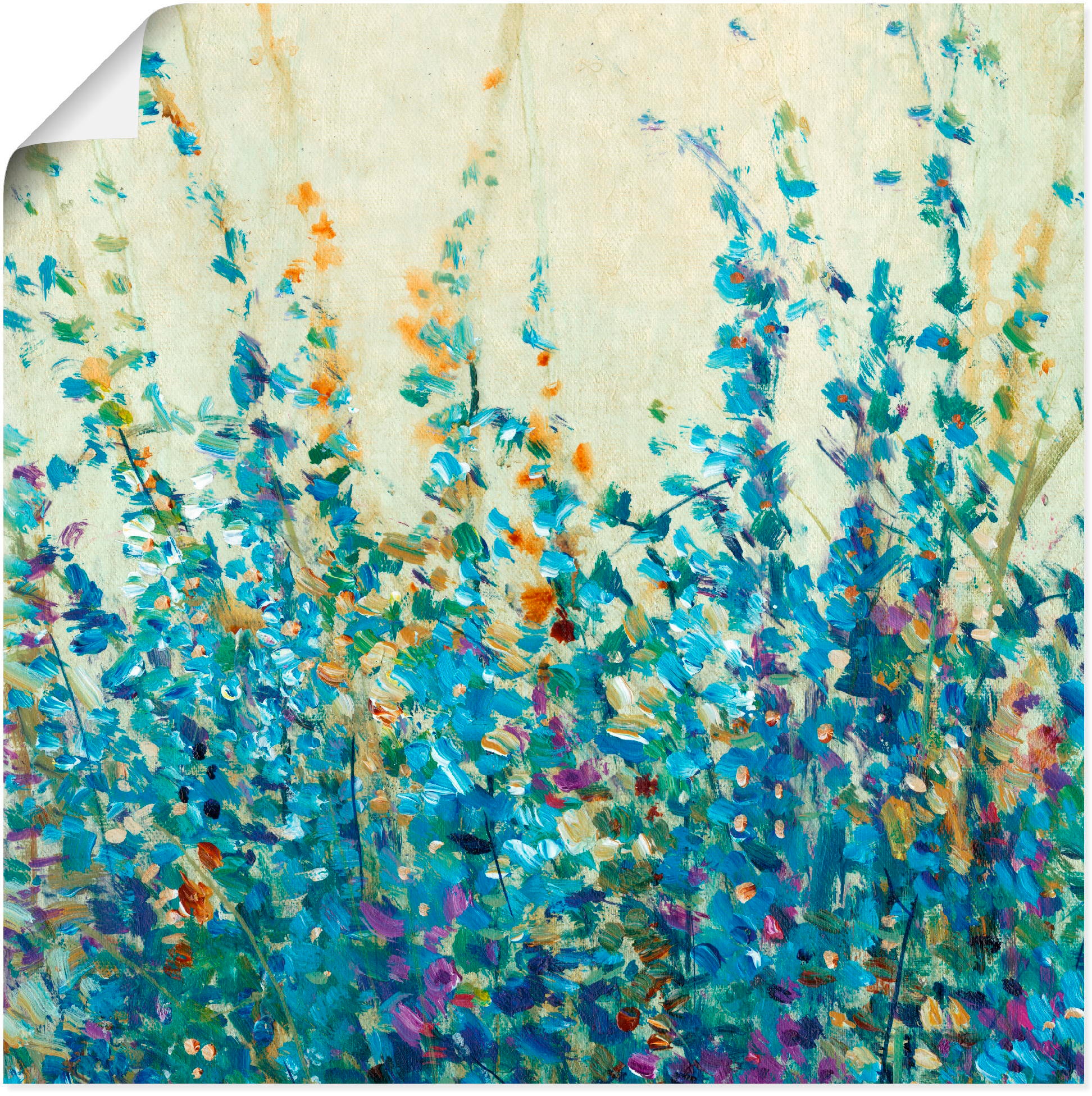 Artland Wandbild »Blautöne II«, Blumenwiese, (1 St.), als Alubild, Leinwandbild,... kaufen