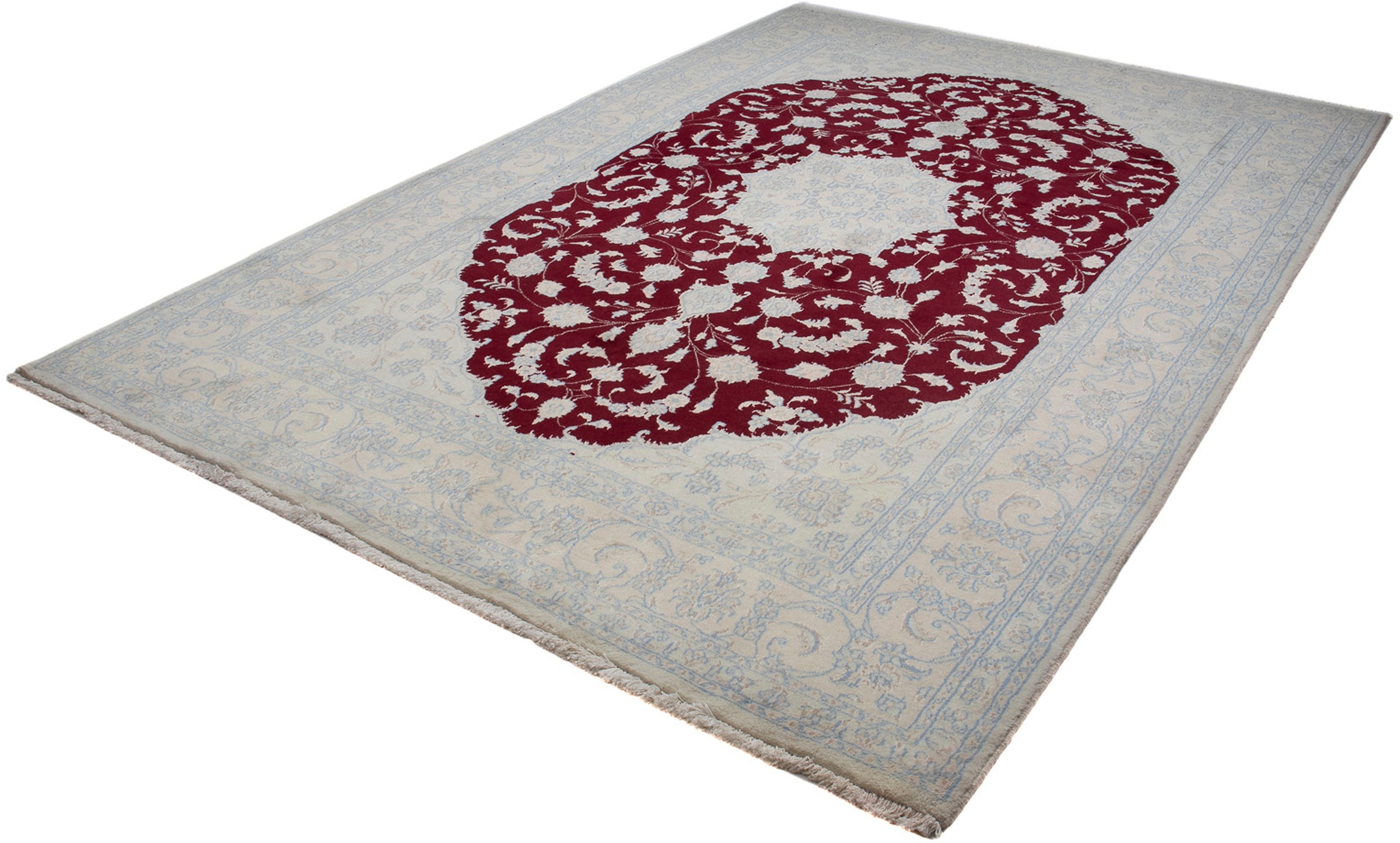 morgenland Orientteppich »Perser - Nain - 301 x 200 cm - dunkelrot«, rechte günstig online kaufen