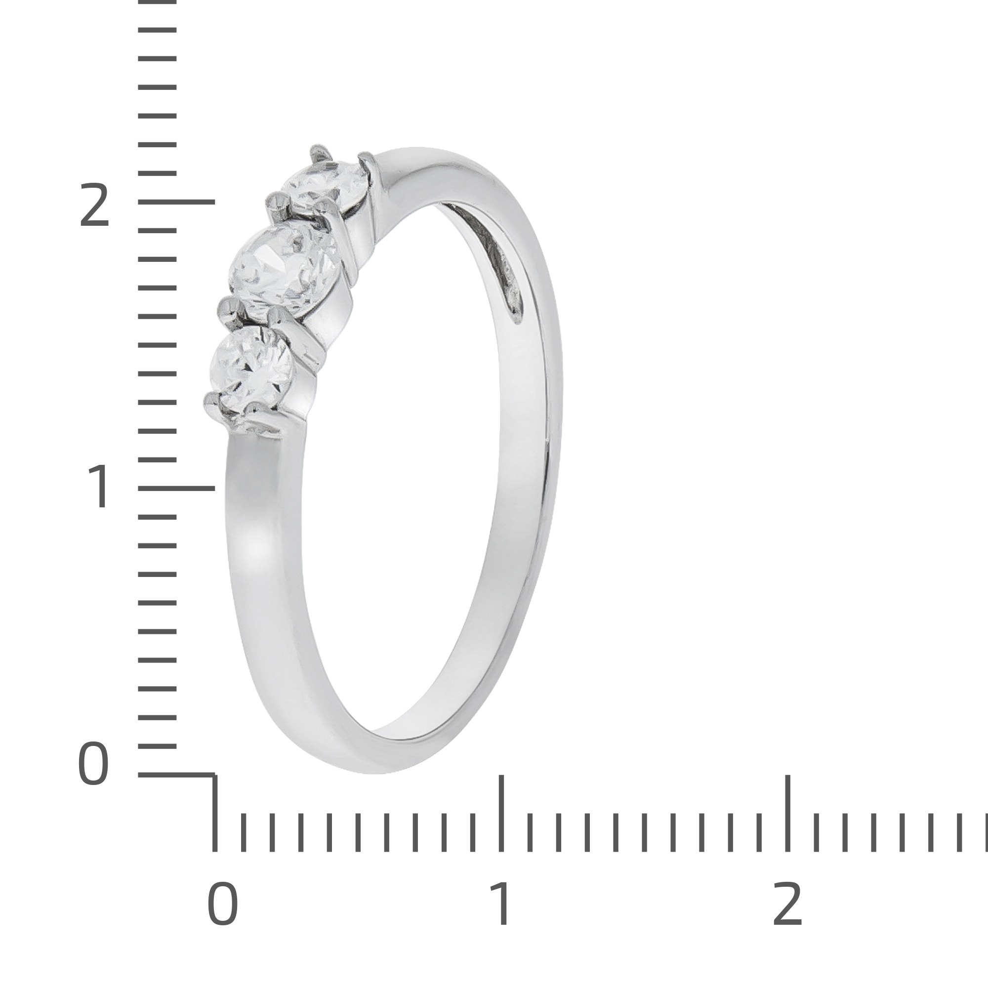 Vivance Fingerring »925/- Sterling Silber rhodiniert Zirkonia«