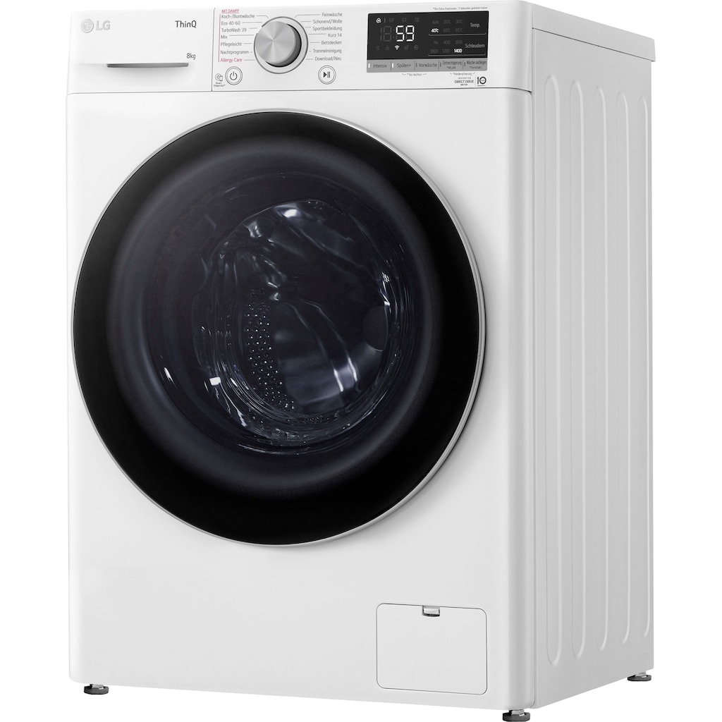 LG Waschmaschine »F4WV7081«, F4WV7081, 8 kg, 1400 U/min