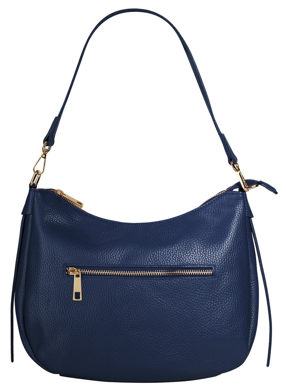 Cluty Umhängetasche, echt Leder, Made in Italy