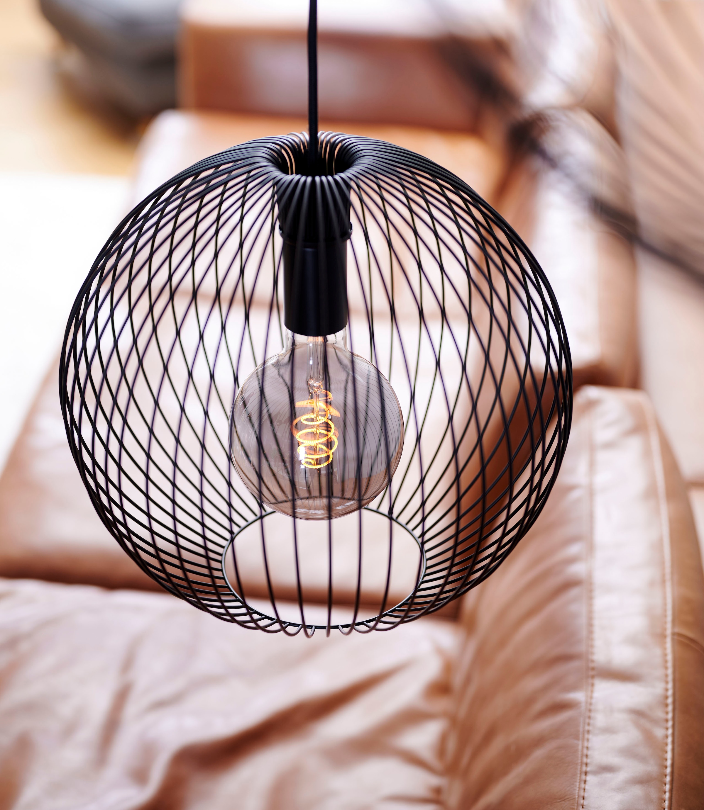 Nordlux Pendelleuchte »Beroni«, Leuchtmittel E27 | ohne Leuchtmittel, Minimalistisches und industrielles Design, für E27 LED Leuchmittel