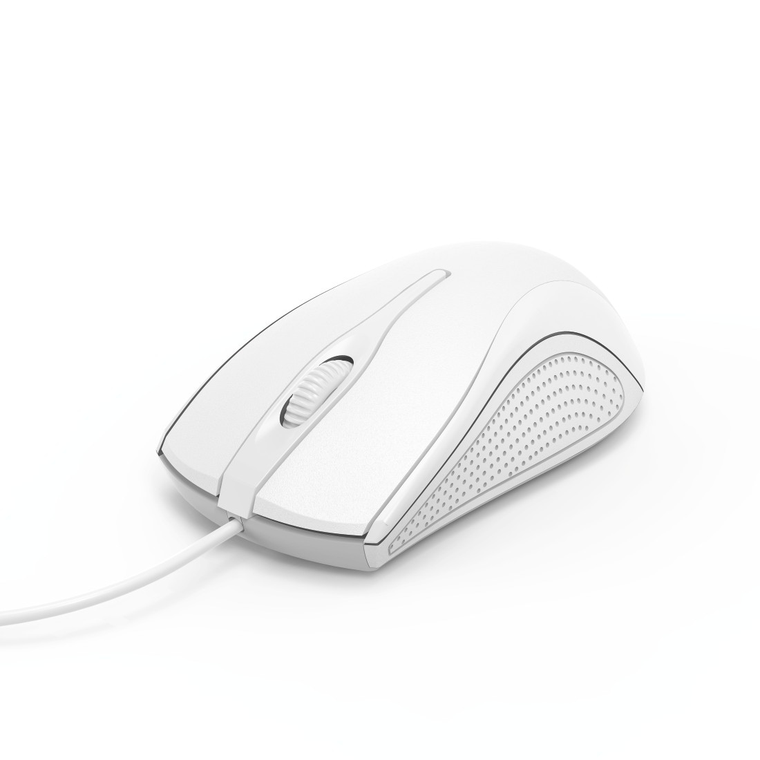 Hama Maus »Computermaus mit Kabel für Rechtshänder und Linkshänder, PC Maus«, kabelgebunden, Farbe Weiß, 3 Tasten, Optische Office Maus