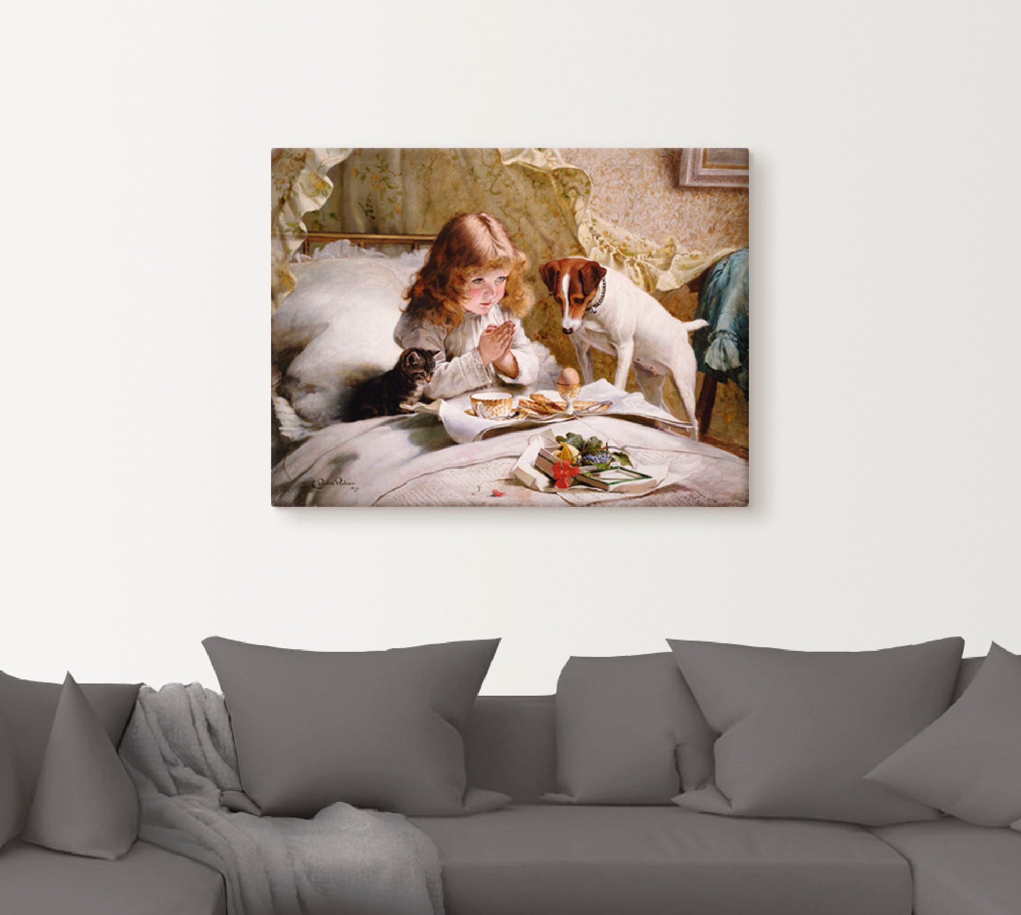 Artland Wandbild »Das Gebet. 1894« Kind 1 Stk. tlg. als Leinwandbild, Poste günstig online kaufen