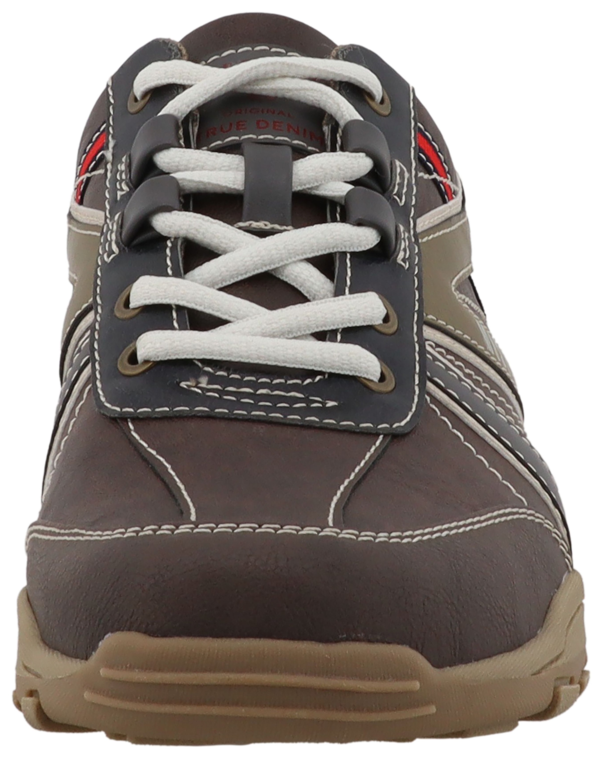 Mustang Shoes Sneaker »Ferdinando«  Freizeitschuh, Halbschuh, Schnürschuh mit auffälligen Kontrastnähten