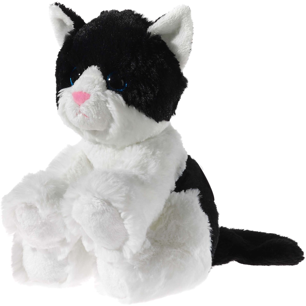 Heunec® Kuscheltier »Glitter Kitty Katzenbaby Schwarz-Weiß, 24 cm«