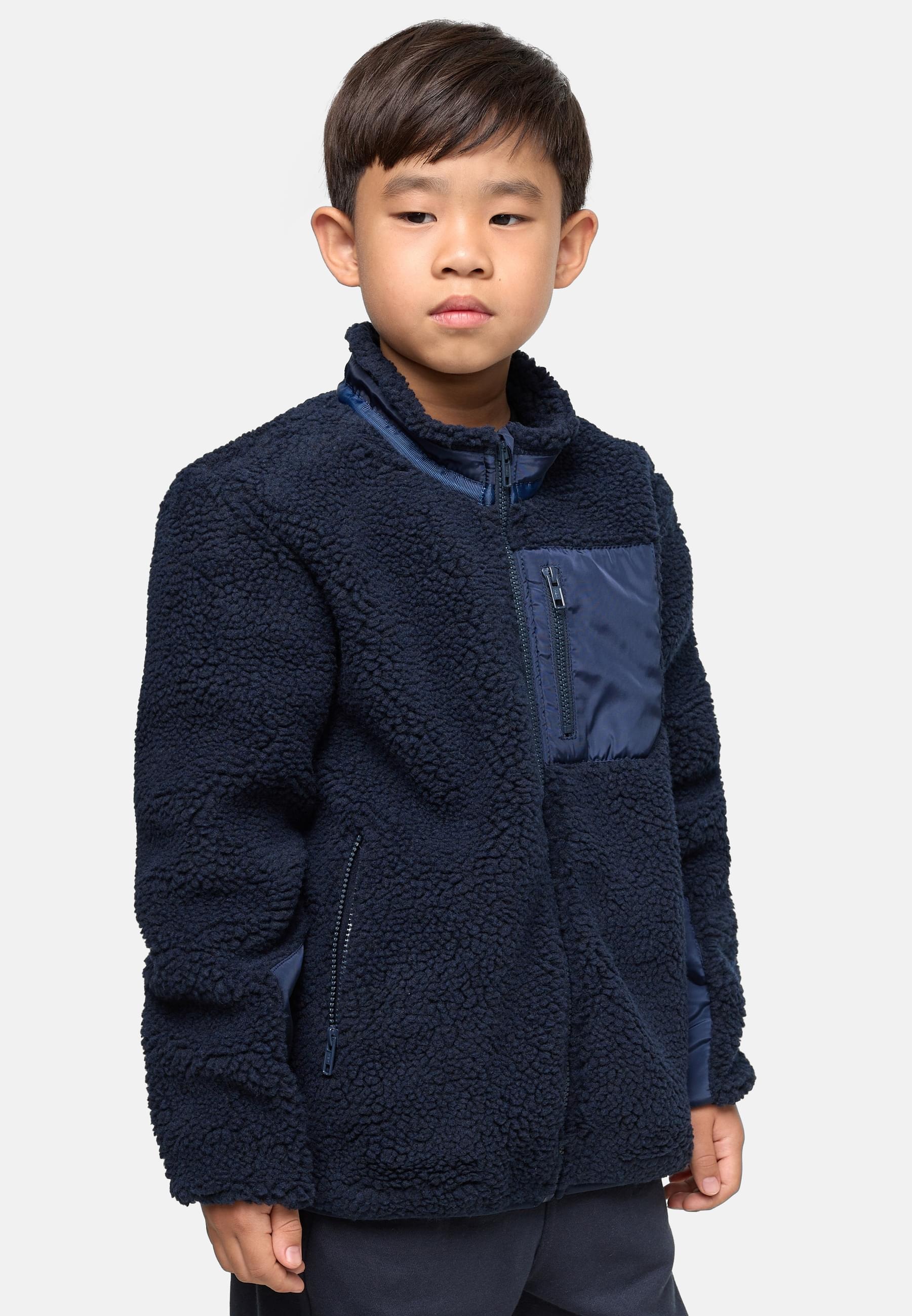 URBAN CLASSICS Winterjacke »Urban Classics Herren Boys Sherpa Jacket« 1 Stk. tlg. ohne Kapuze