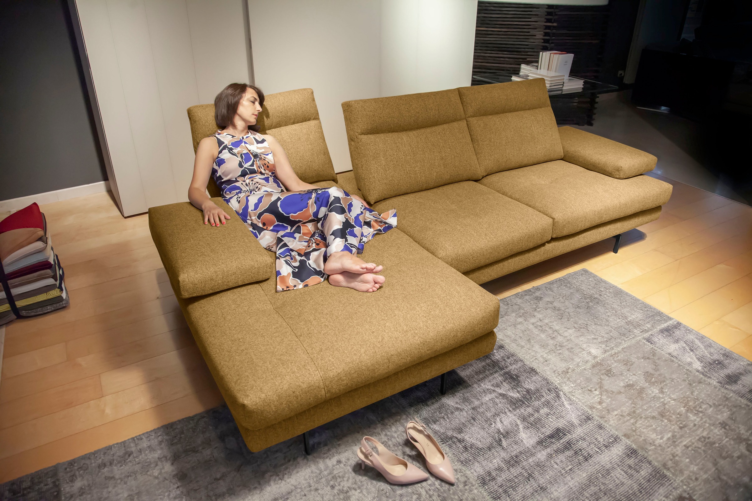 CALIA ITALIA Ecksofa »Toby Wing, L-Form, Multifunktionssofa, edel und beque günstig online kaufen