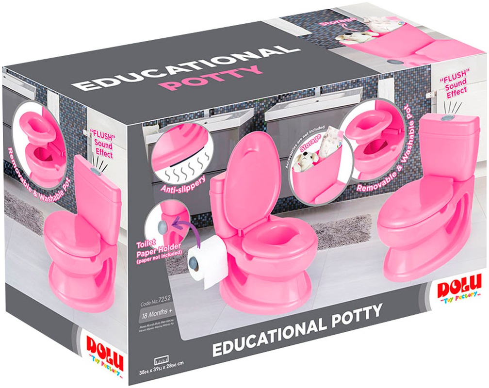 BabyGo Toilettentrainer »Baby Potty, pink«, pädagogoisches Töpfchen
