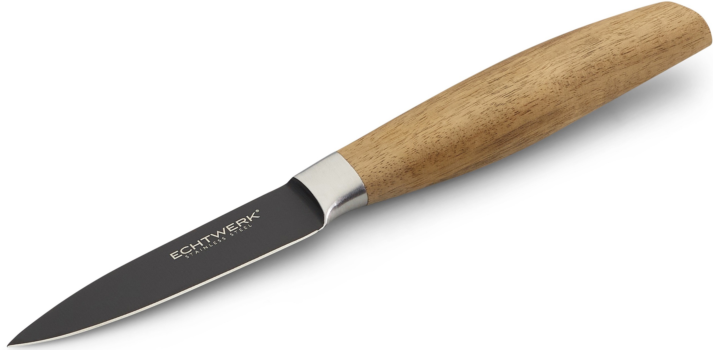 ECHTWERK Schälmesser »Classic« aus hochwertigem Stahl, Obst- & Gemüsemmeser mit Holzgriff, 8,8 cm