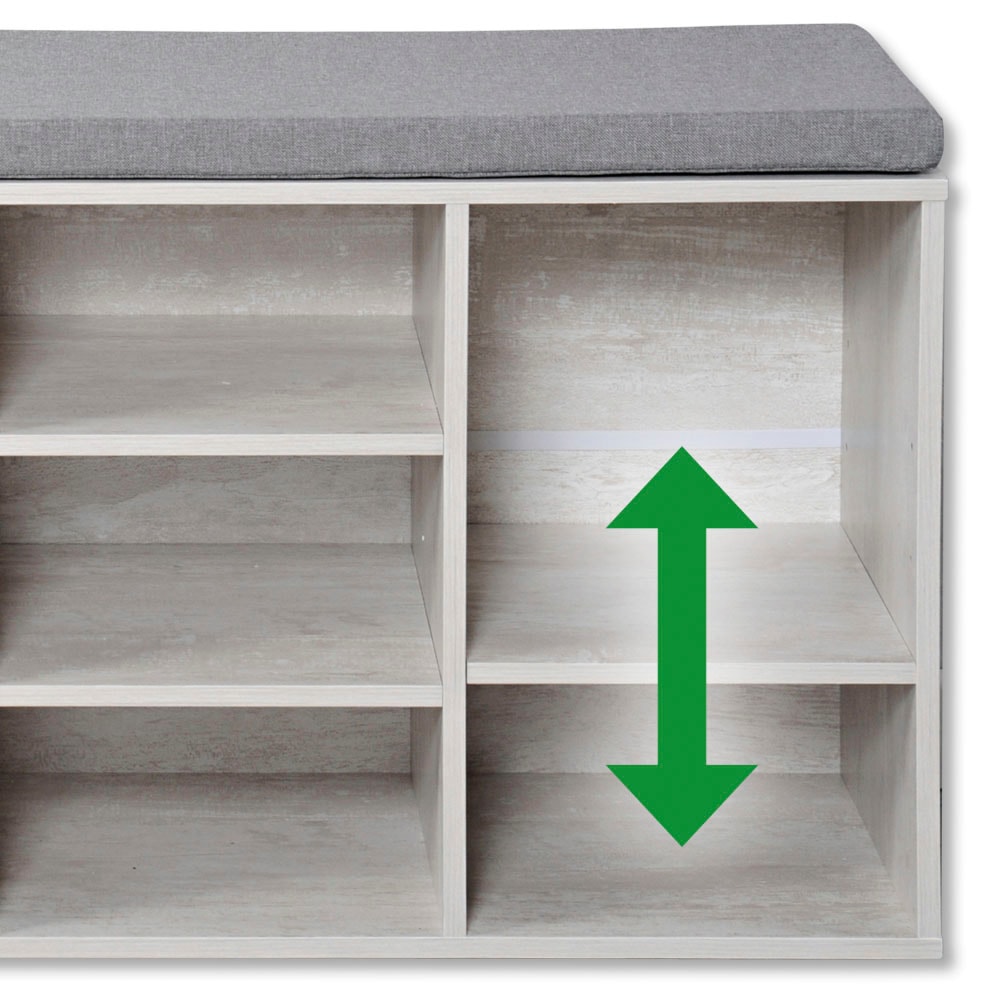 KESPER® Schuhschrank »KESPER Schuhschrank mit Sitzkissen, FSC«