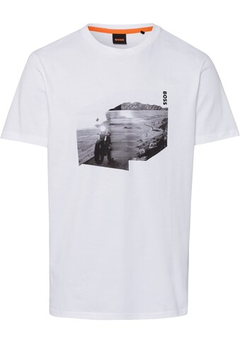 BOSS ORANGE T-Shirt »Teglow 10228916 01«, (1 tlg.), mit Label-Kontrastband innenseitig... kaufen