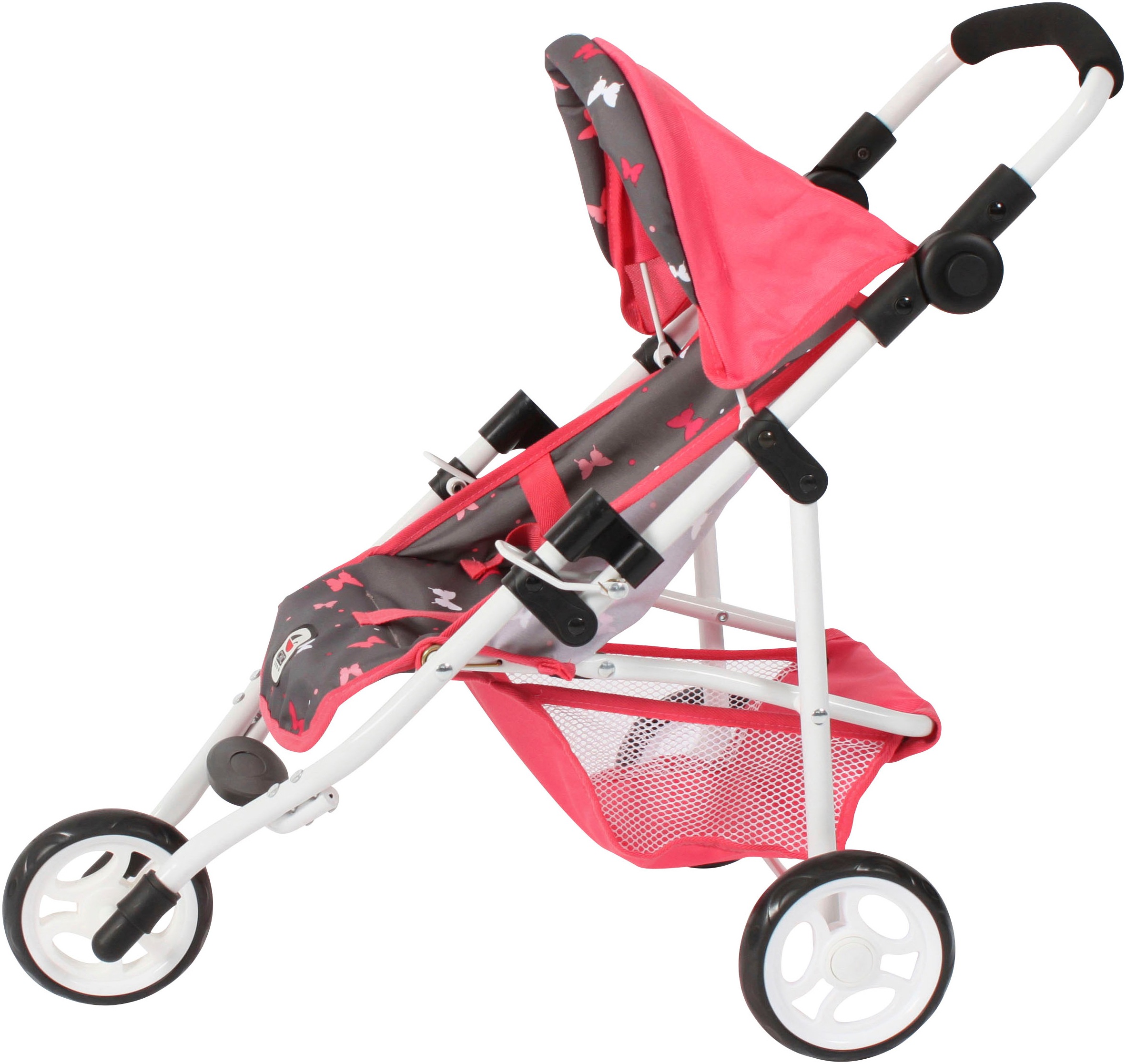 CHIC2000 Puppenbuggy »Jogging-Buggy Lola, Butterfly«, mit klappbarem Verdeck