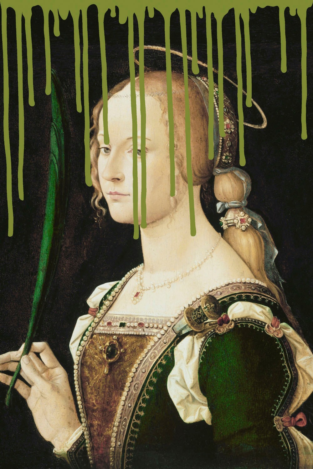 queence Acrylglasbild »Frau mit Farbklecks« Bilder von Frauen   Formen   Fr günstig online kaufen