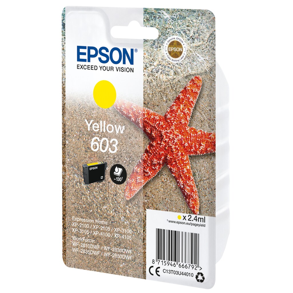 Epson Tintenpatrone »Epson Singlepack Yellow 603 Ink«