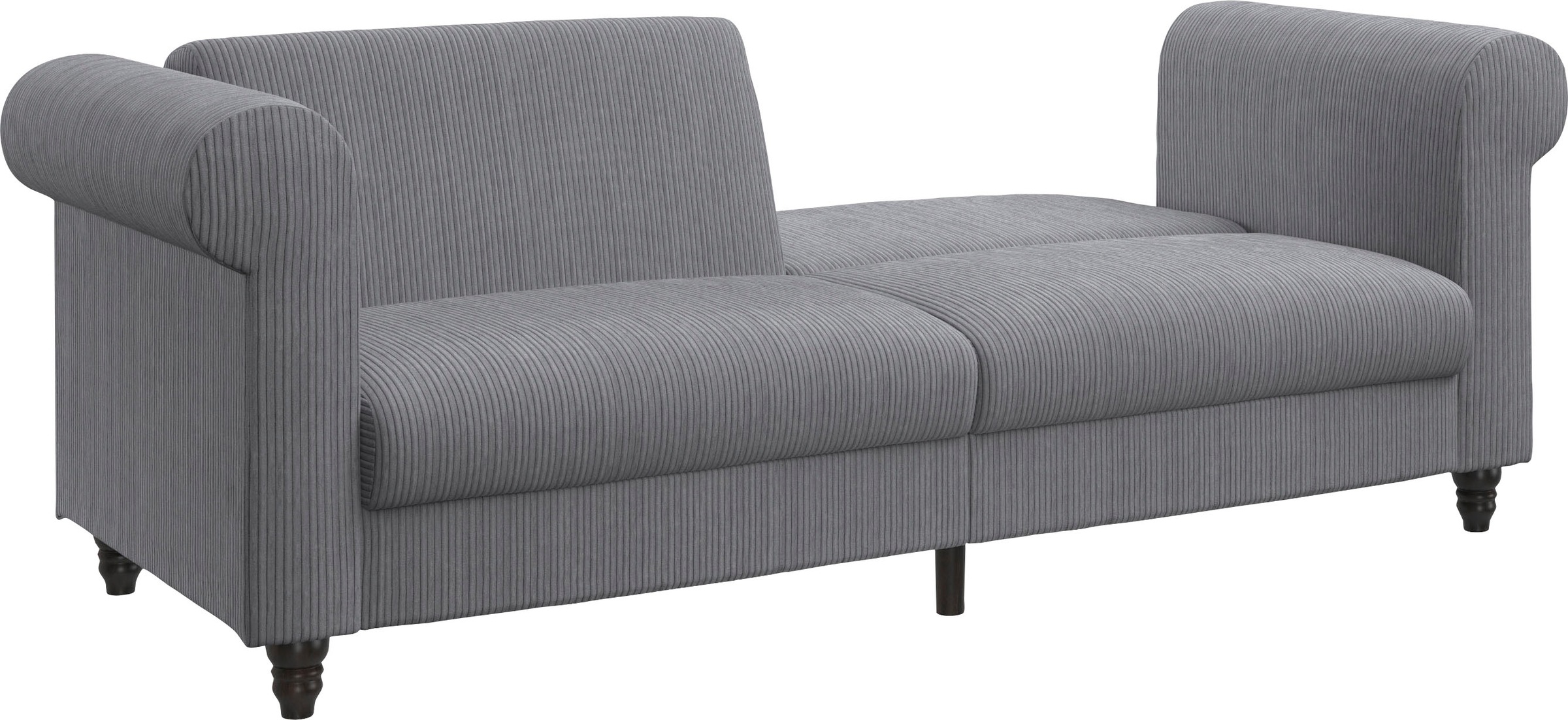 Dorel Home 3-Sitzer »Felix II, Schlafsofa 236cm, (Liegefläche 108x190cm), Rückenlehne«, 3-fach verstellbar, Sitzhöhe 46 cm, Cord