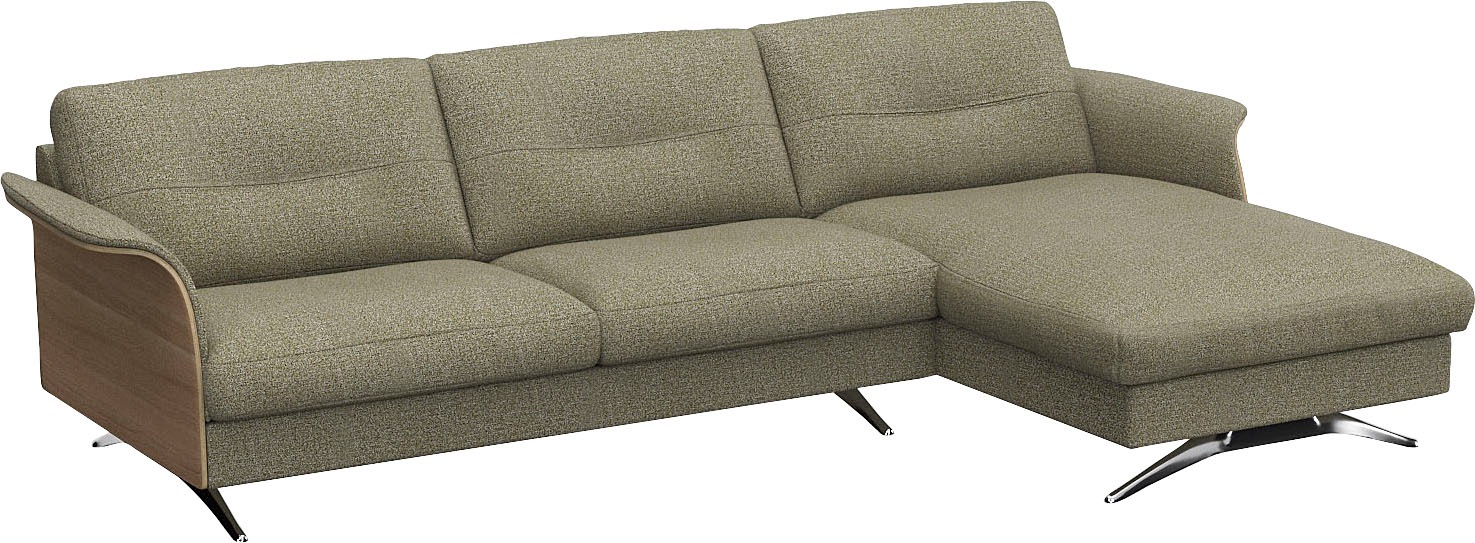 FLEXLUX Ecksofa »Glow bequem und komfortabel durch hochwertigen Sitzaufbau, L-Form«, Modernes skandinavisches Design
