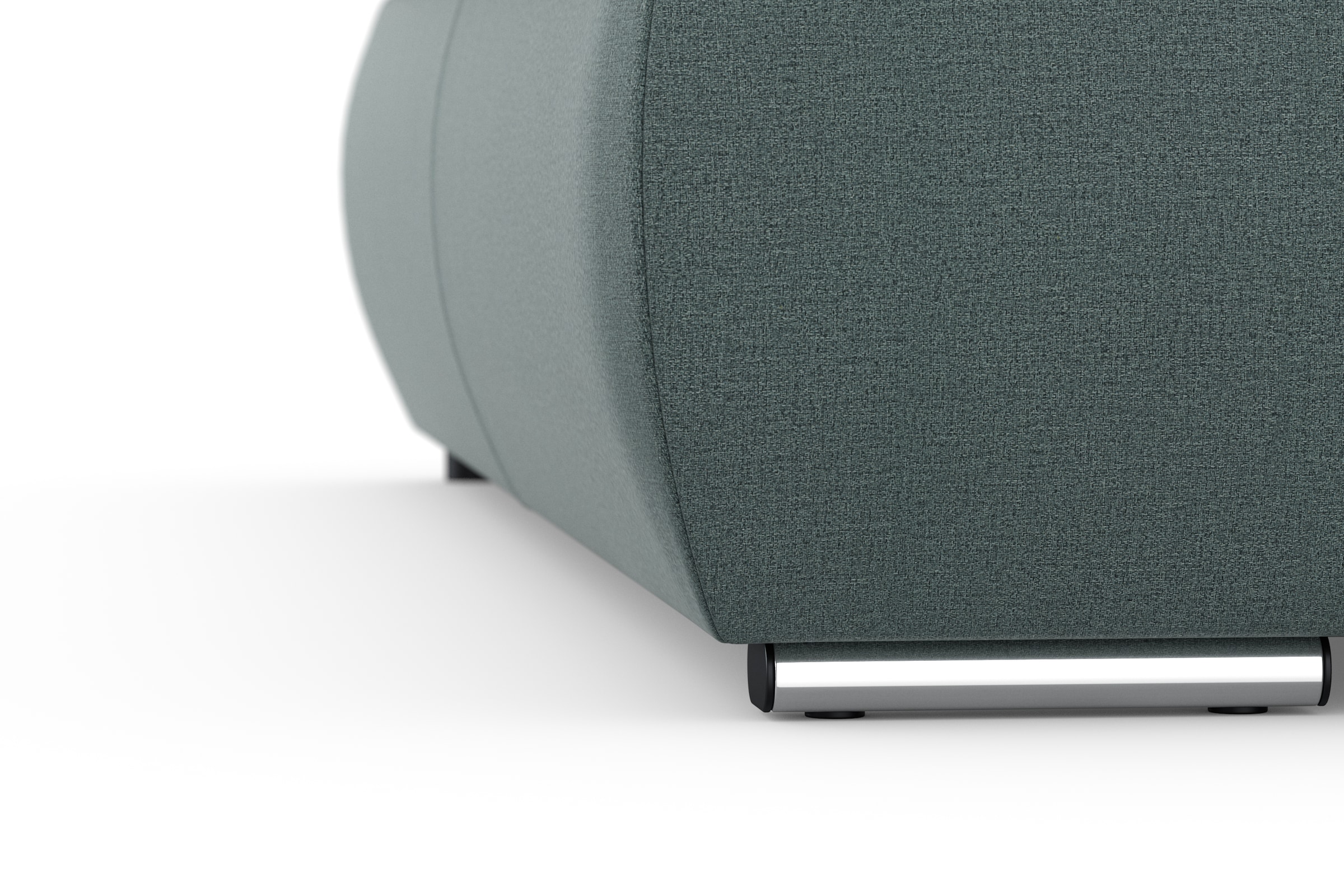 DOMO collection Ecksofa »Moric, L-Form, XXL-Sofa - Breite 300cm«, wahlweise mit Bettfunktion und Armteilverstellung, eisblau-grau