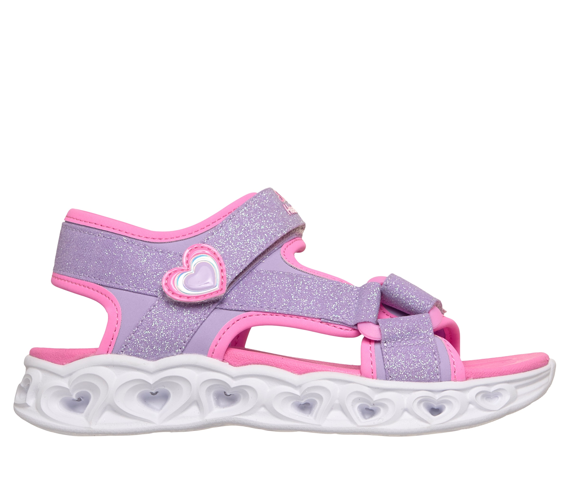 Skechers Sandale »HEART LIGHTS SANDALS«  Sommerschuh mit Klettverschluss, Größenschablone zum Download