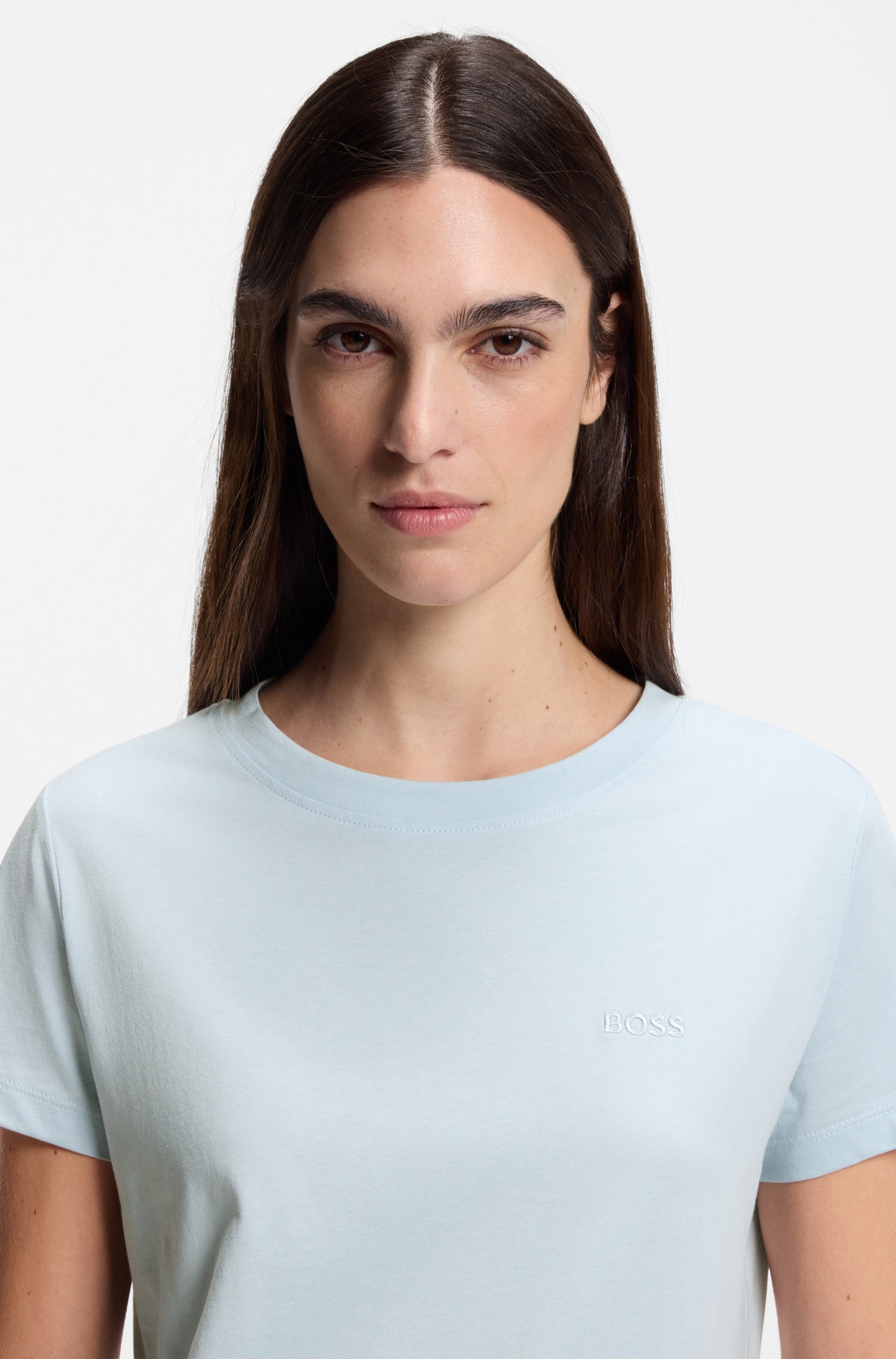 BOSS ORANGE T-Shirt »Esogo Premium Damenmode« mit Logo