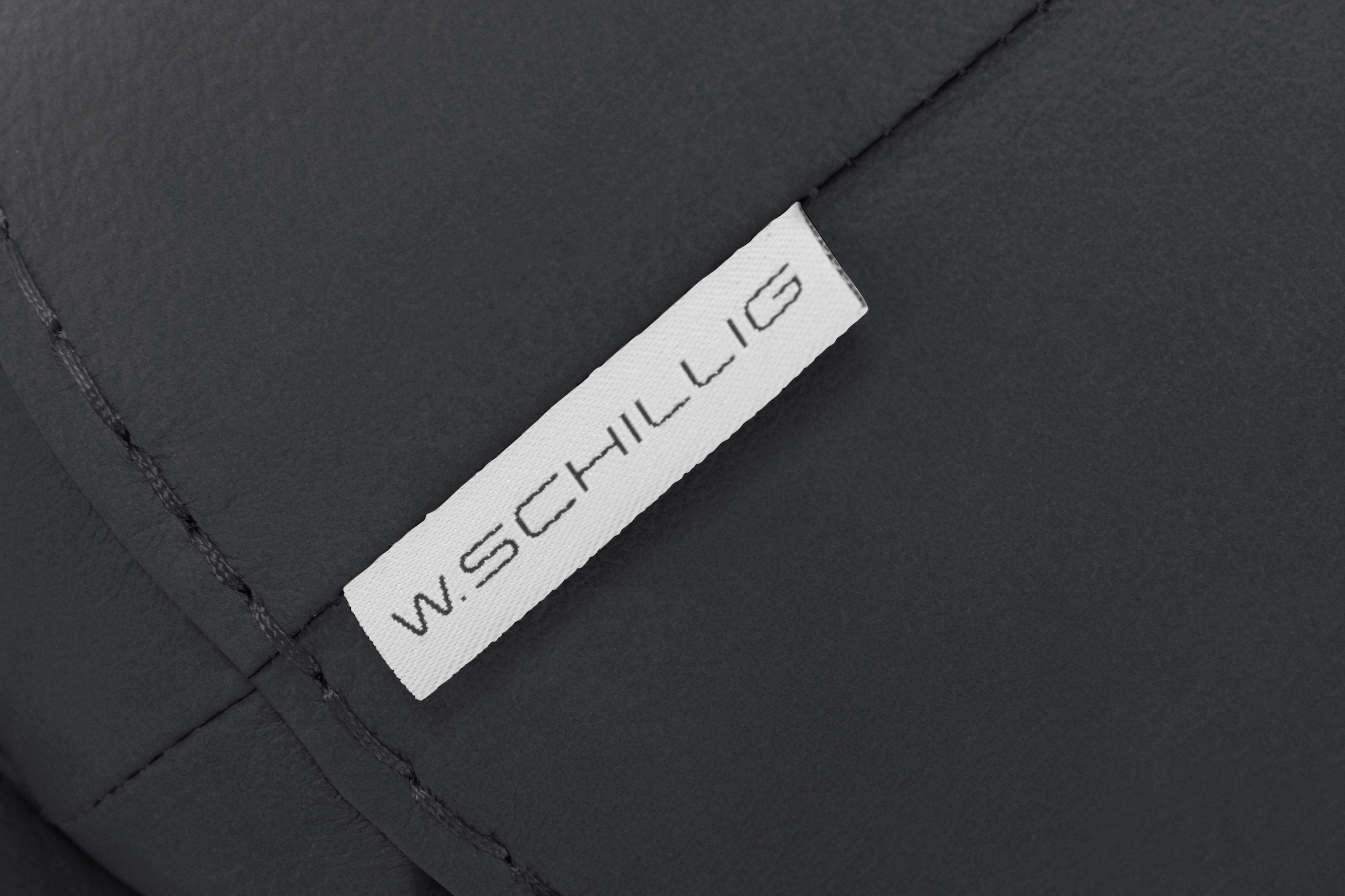 W.SCHILLIG Hocker »montanaa«, mit Metallkufen in Silber matt, Breite 71 cm
