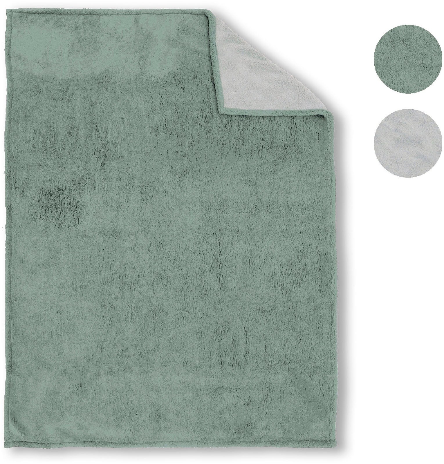 Biberna Tagesdecke »Tagesdecke Sherpa«, Kuscheldecke, superweiche + warme Sherpa Wende-Decke