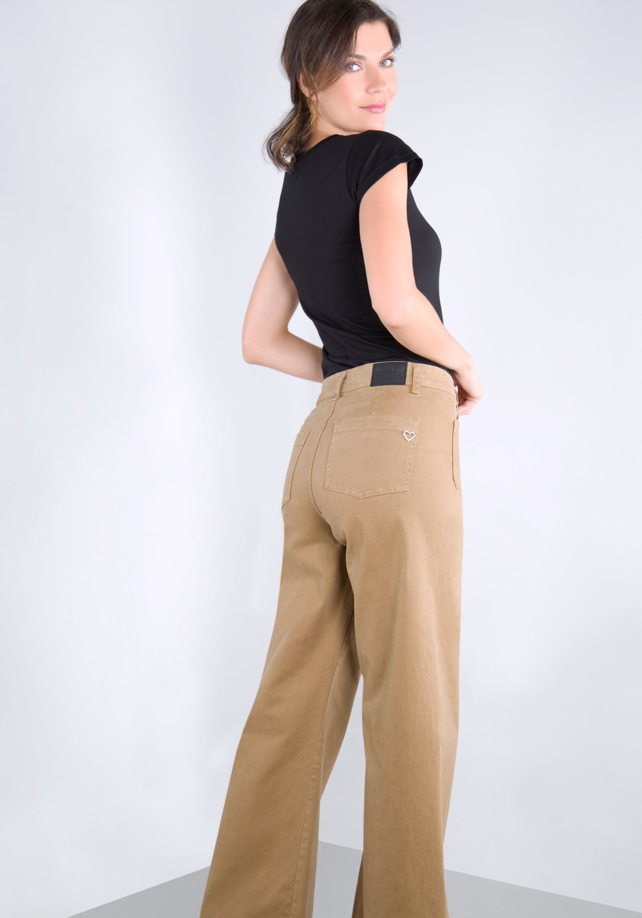 Please Jeans Schlaghose, aus hochwertigem Baumwollmix mit Stretch