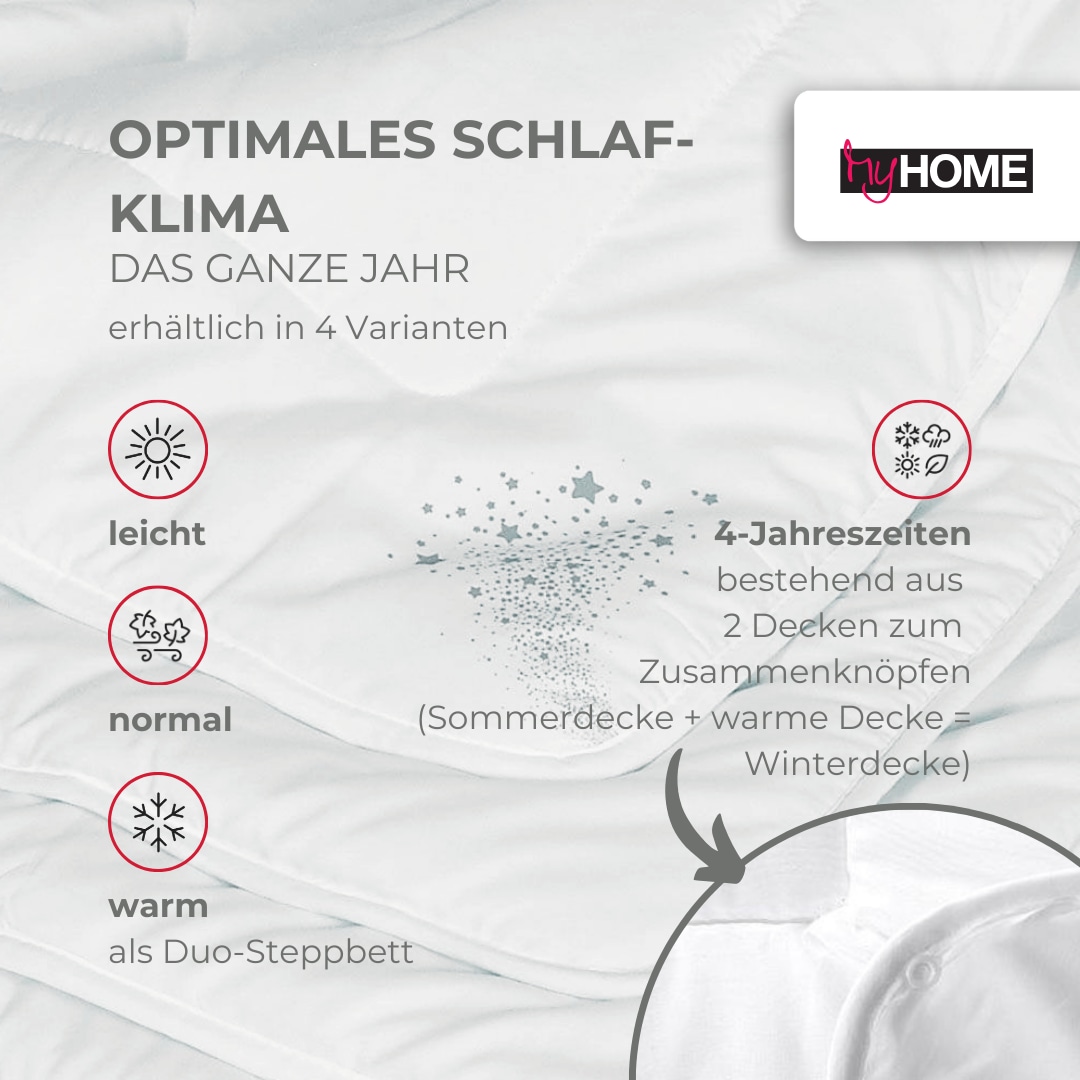 RIBECO Kunstfaserbettdecke »Jan«, normal, (1 St.), normal, Bezug: Polyester, (1-tlg), Unschlagbares Preis- / Leistungsverhältnis!