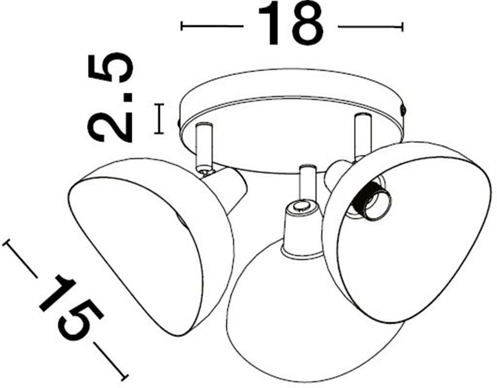Nova Luce Deckenleuchte »GETI« E14 1 Stk. Ohne Beleuchtung