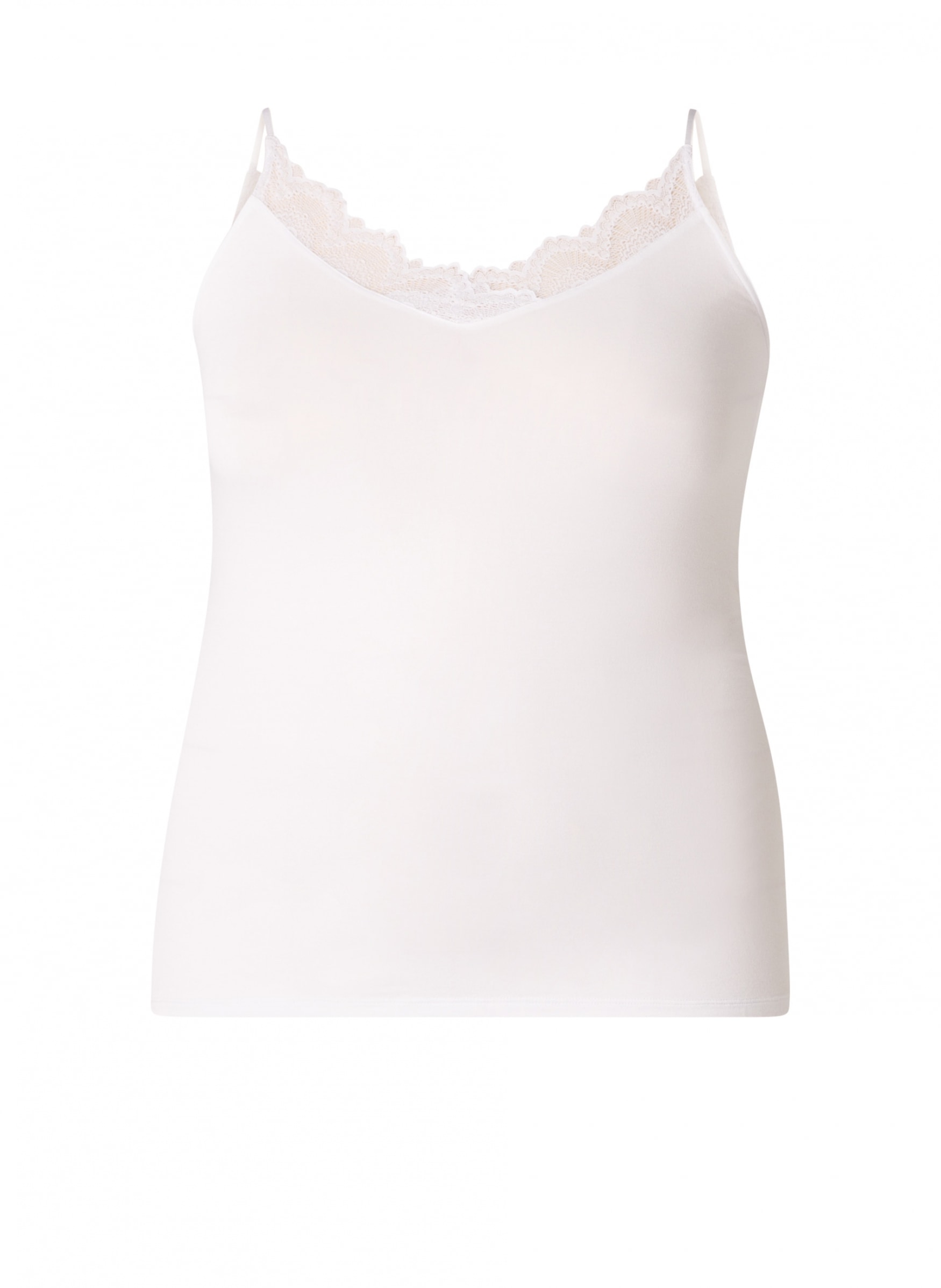 Base Level Curvy Spitzentop mit Spaghetti-Trägern