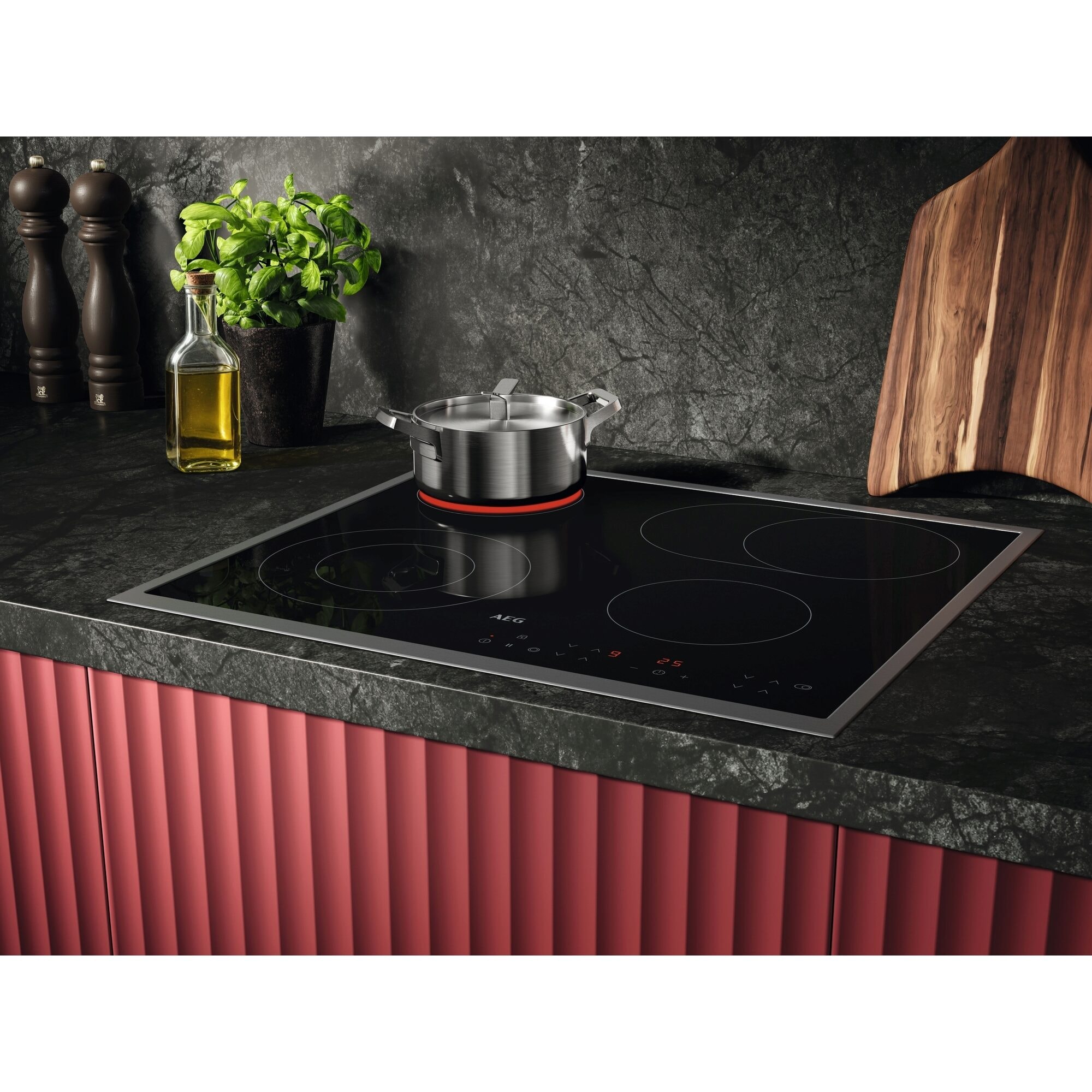 AEG Backofen-Set »OU5AB20ZSM« Aqua Clean Autarker Backofen & Glaskeramikkochfeld: Gleichmäßig auf 3Ebenen garen