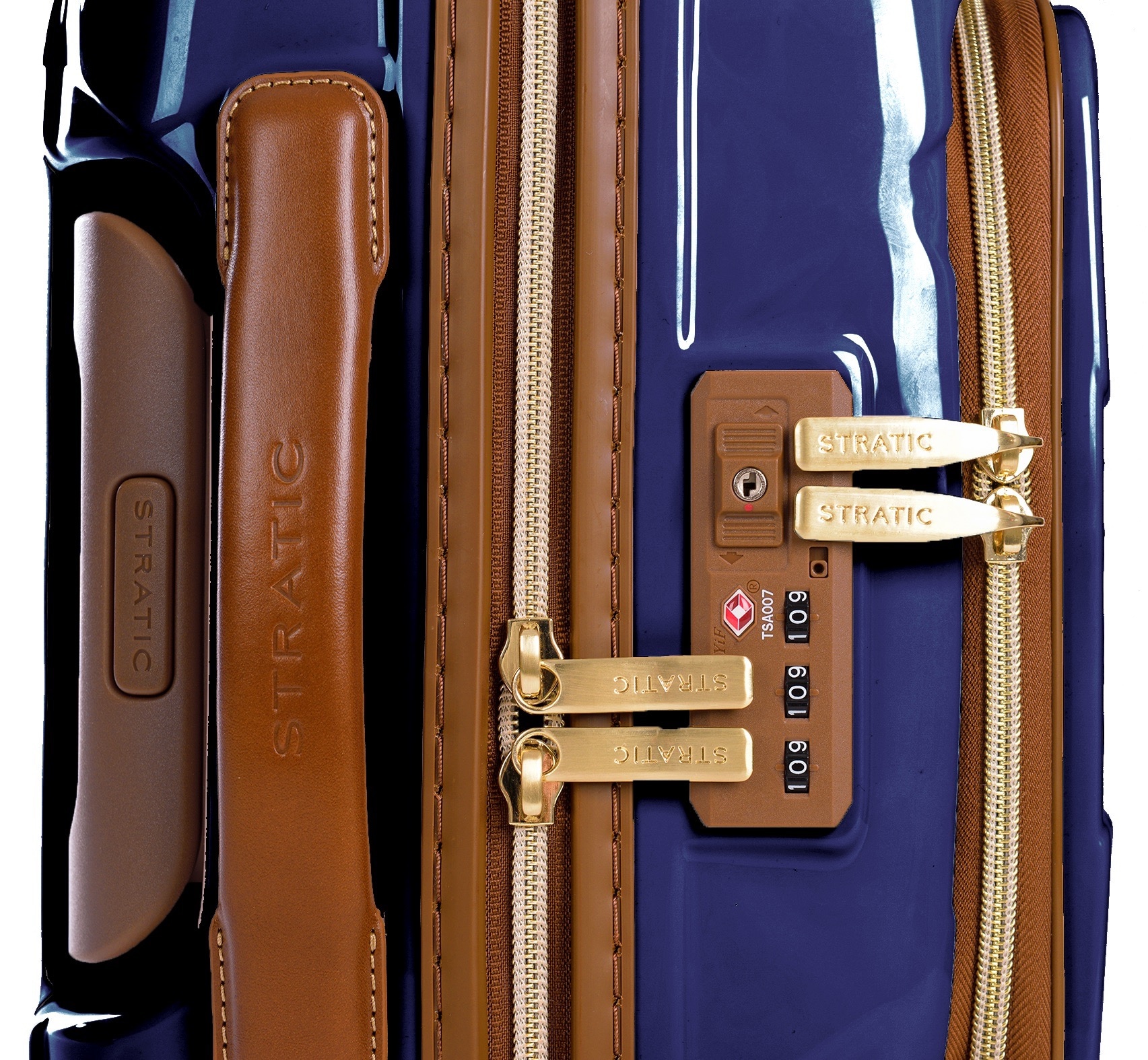 Stratic Trolley »Leather&More Hartschalen-Koffer S«, 4 Rollen, Handgepäck Reisekoffer Reisegepäck TSA-Zahlenschloss