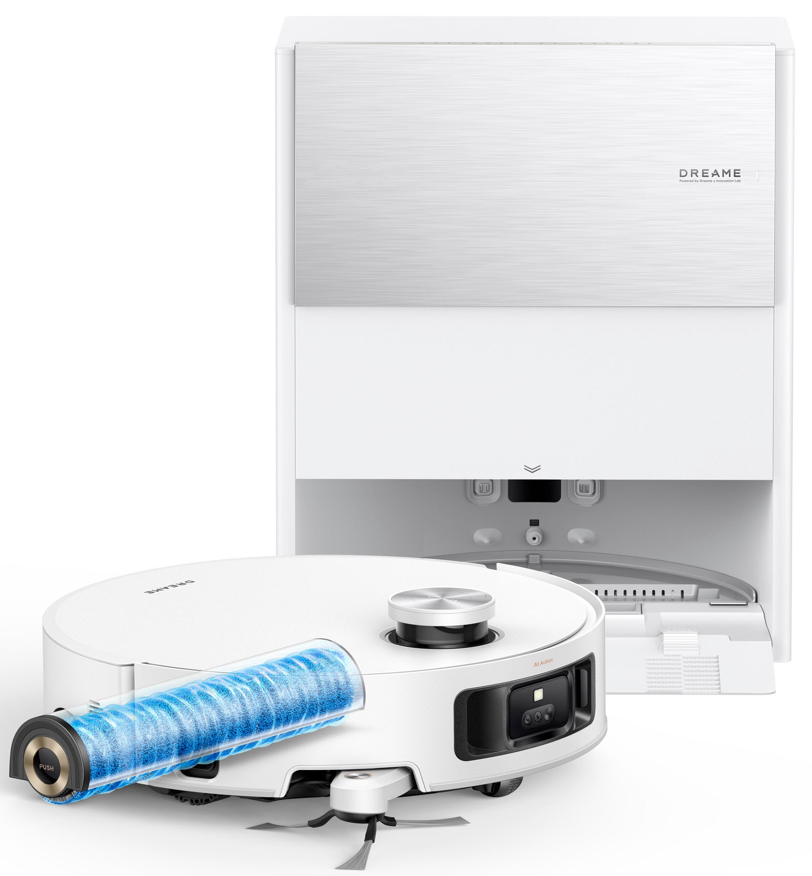 Dreame Saugroboter »mit Wischfunktion Aqua 10 Roller«