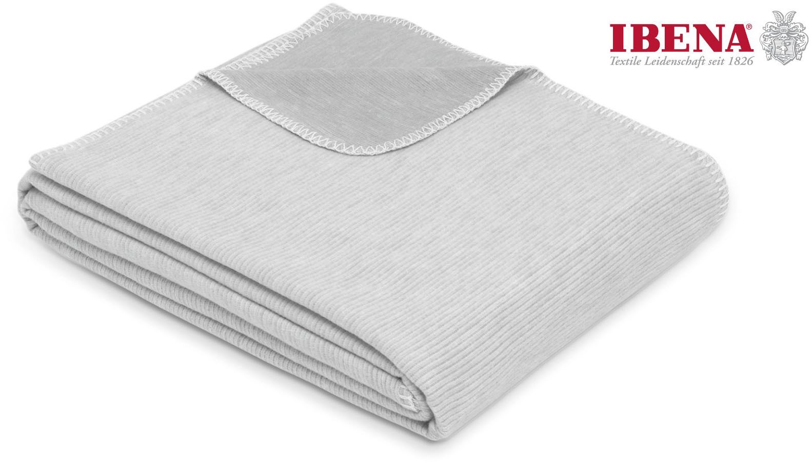 IBENA Wohndecke »Wohndecke Lausanne«, in schlichtem Melange-Look günstig online kaufen