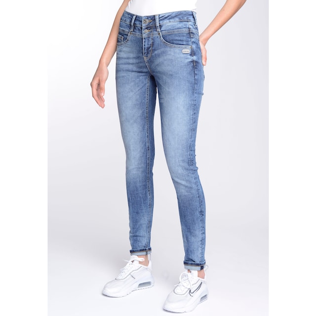 »94MORA«, bei Skinny-fit-Jeans GANG mit online 3-Knopf-Verschluss Passe und vorne