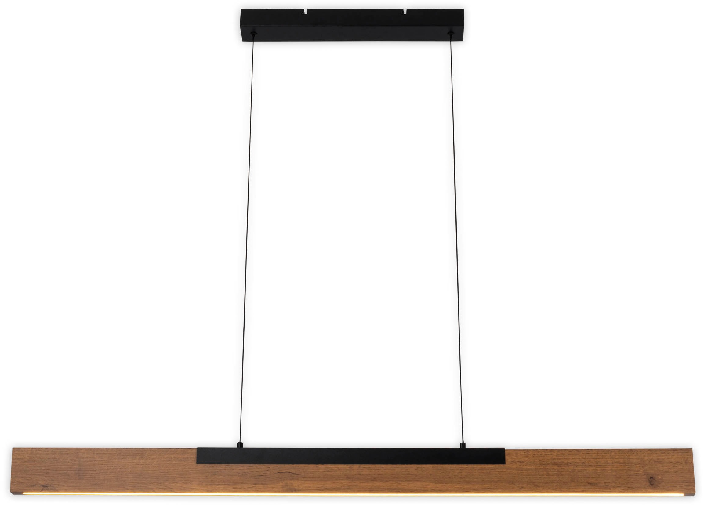 näve LED Pendelleuchte »Wilma«, 1 flammig, Leuchtmittel LED-Modul | LED wechselbar, mit Holz, dimmbar per Wandschalter, Memoryfunktion, höhenverstellbar