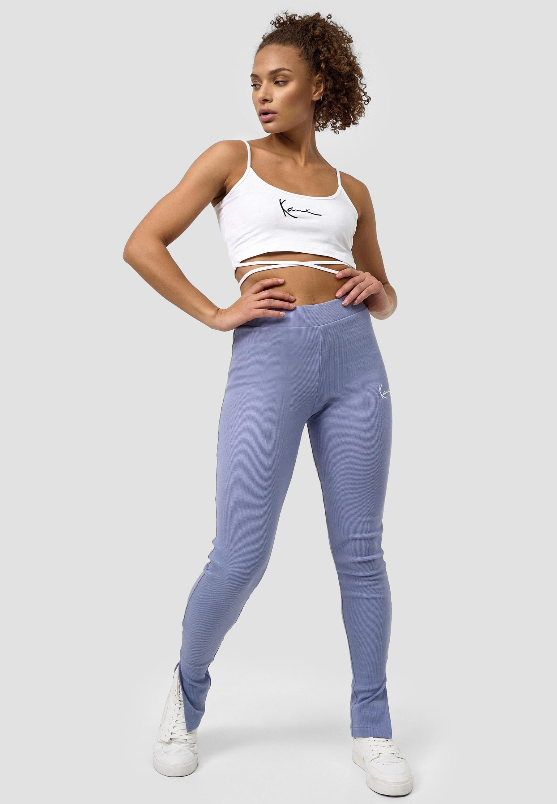 Karl Kani Leggings »Karl Kani Damen KW221-023-1 Small Signature Slit Rib Leggings«