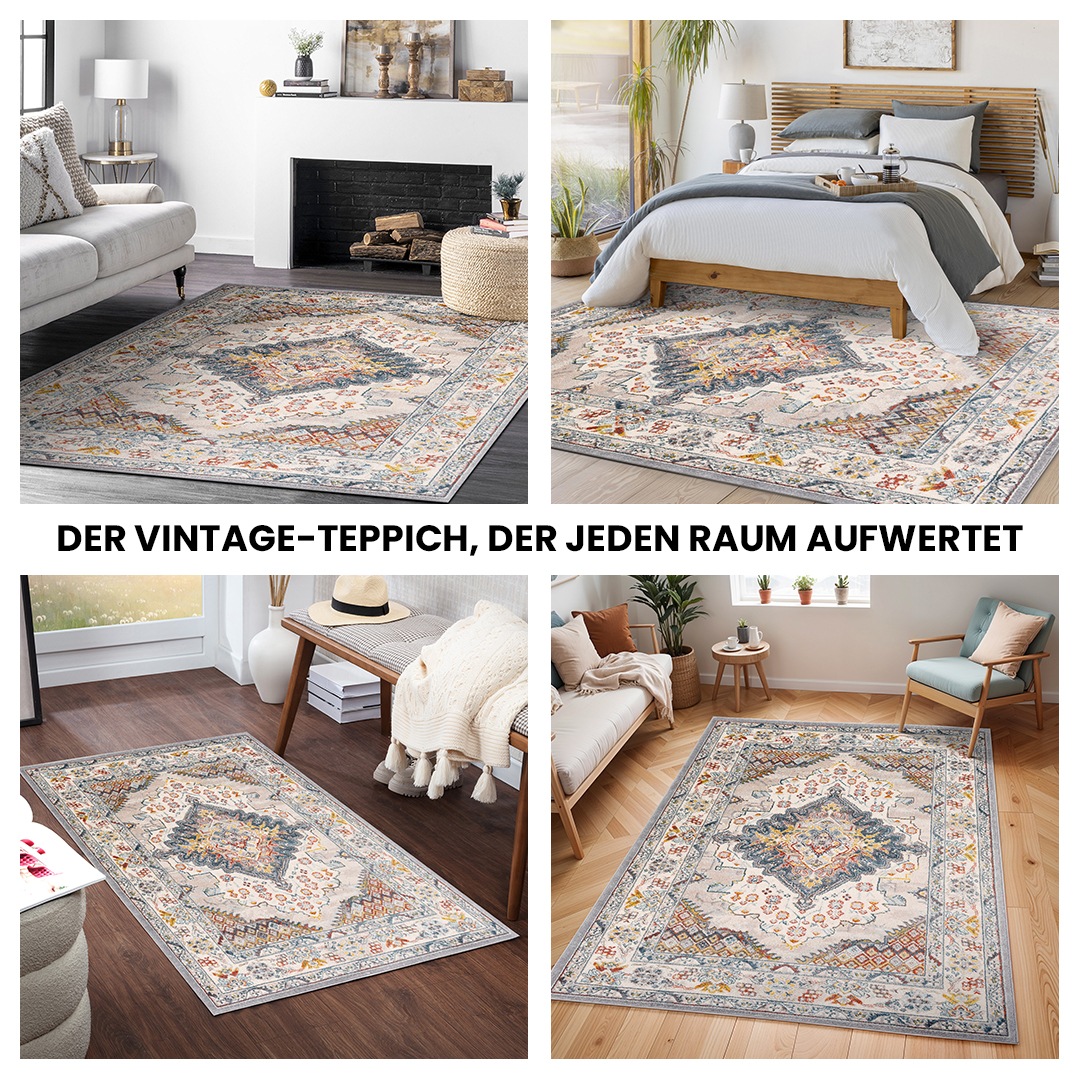Livabliss Teppich »CASABLANCA«, rechteckig, 12 mm Höhe, Vintage Orientteppi günstig online kaufen