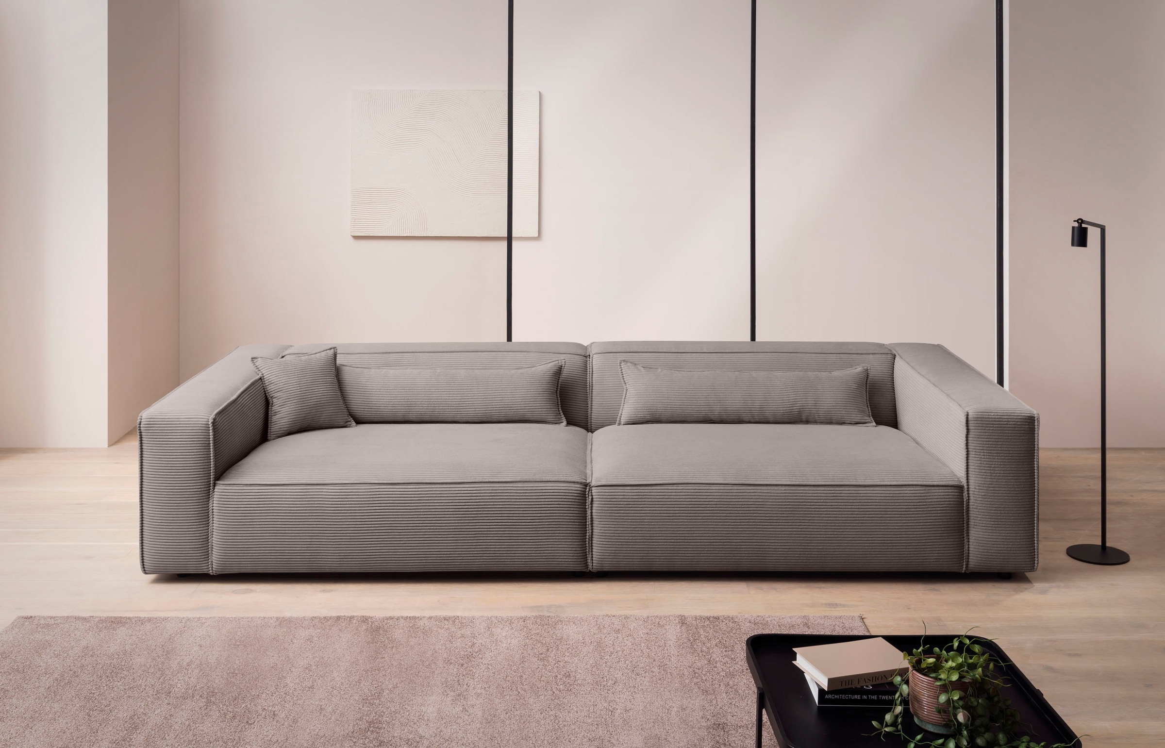 LeGer Home by Lena Gercke 3-Sitzer »PIARA, XXL Sofa mit Kedernaht, Big-Sofa günstig online kaufen