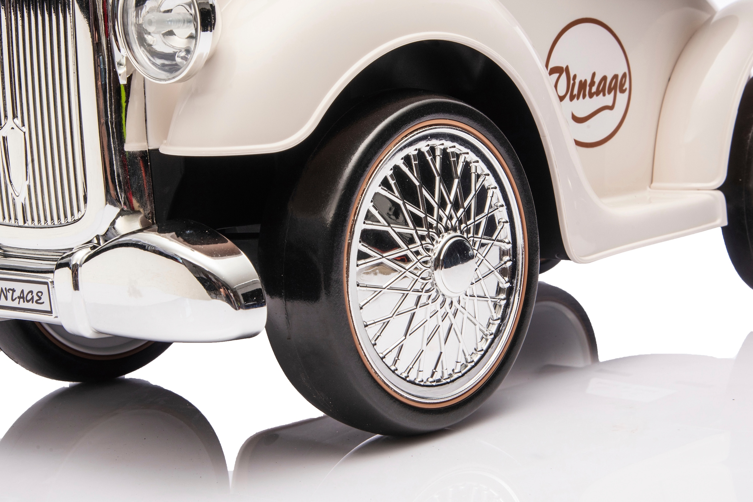 Jamara Rutscherauto »Classic Car weiß« mit Flüsterreifen