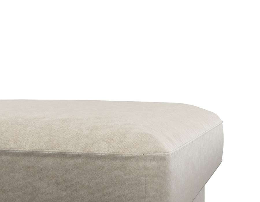 FLEXLUX Pouf »Fiore«, Kaltschaum, Füße Alu+schwarz