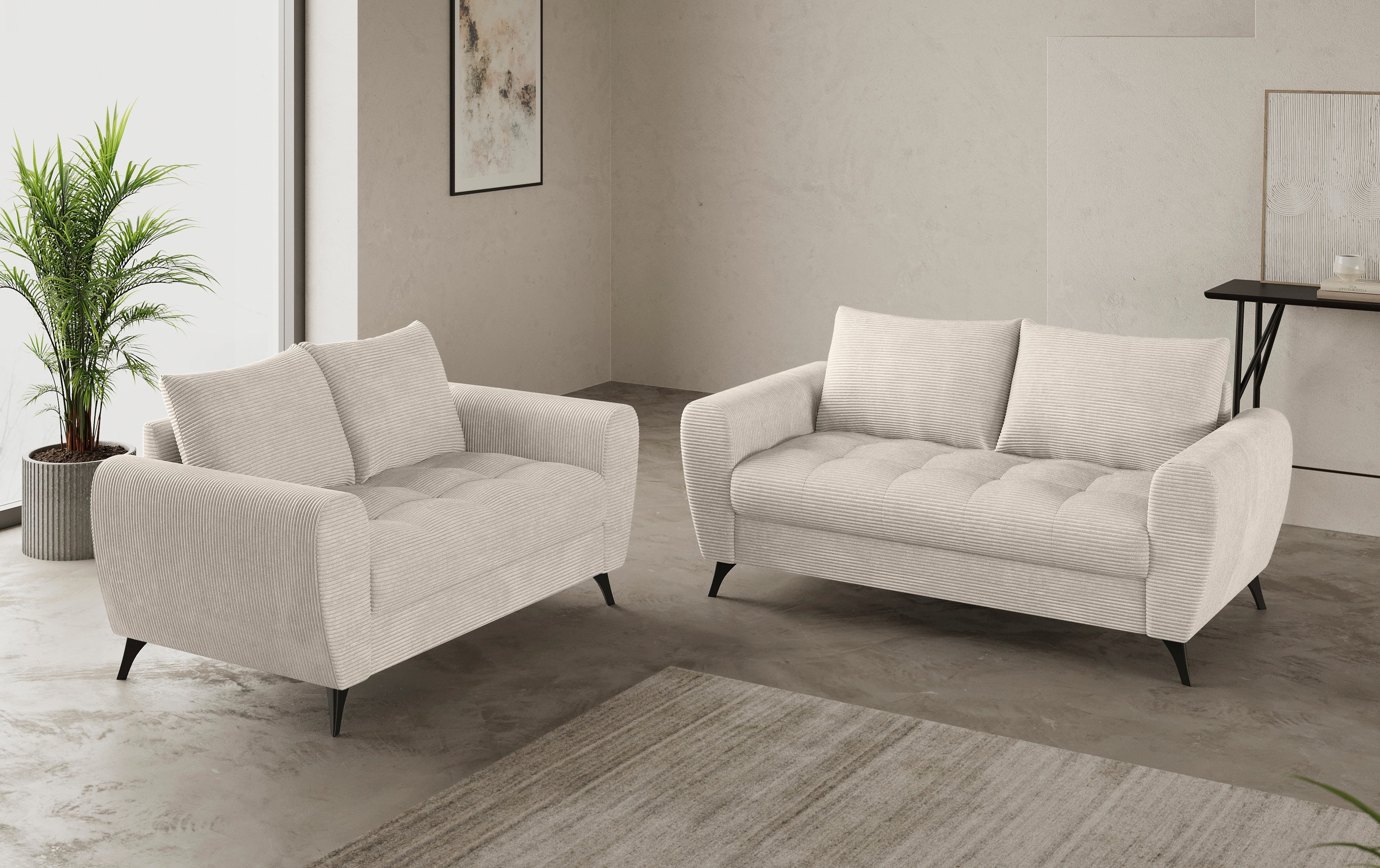 Mr. Couch 2,5-Sitzer "Blackburn II" Mit Kaltschaumpolsterung bis 140 kg bel günstig online kaufen