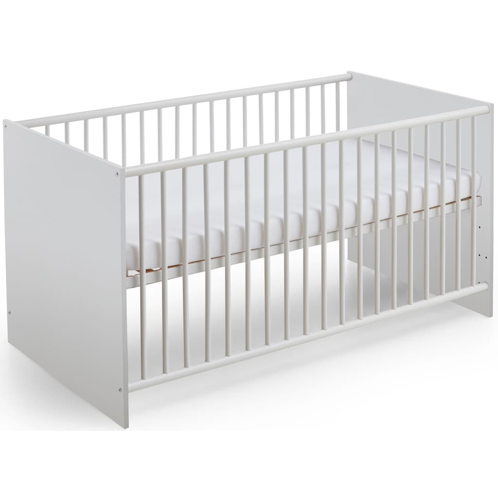 arthur berndt Babyzimmer-Komplettset »Lotti«, (Set, 3 St., Kinderbett, Schrank, Wickelkommode), Made in Germany; mit Kinderbett, Schrank und Wickelkommode