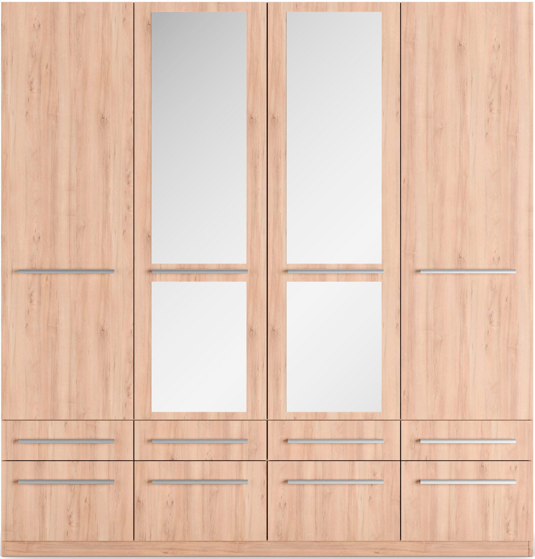 priess Kleiderschrank »Schrank Garderobe Wäscheschrank Barcelona in 5 Breiten«, viel Stauraum, geräumige Schubkästen, mit Spiegel, MADE IN GERMANY