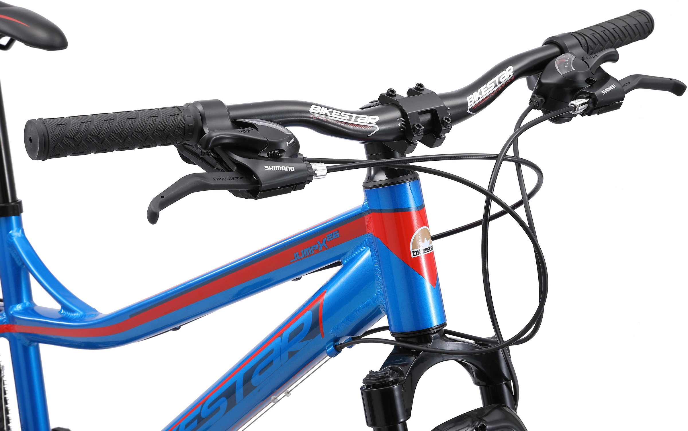 Bikestar Mountainbike 21 Gang Shimano RD-TY300 Schaltwerk Kettenschaltung für Damen und Herren, Kettenschaltung