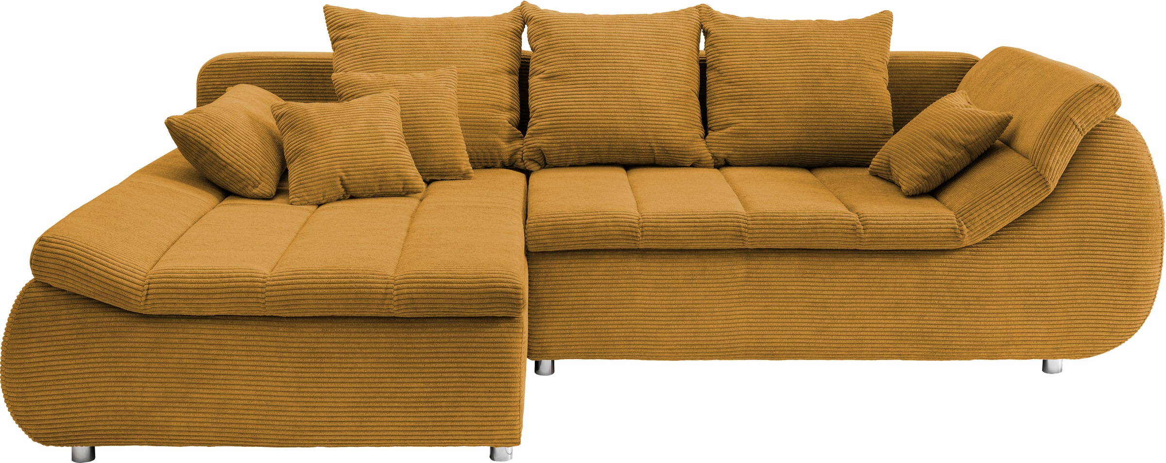 INOSIGN Ecksofa »Imola elegant und bequem, aktuelle Steppung im Sitz, L-For günstig online kaufen